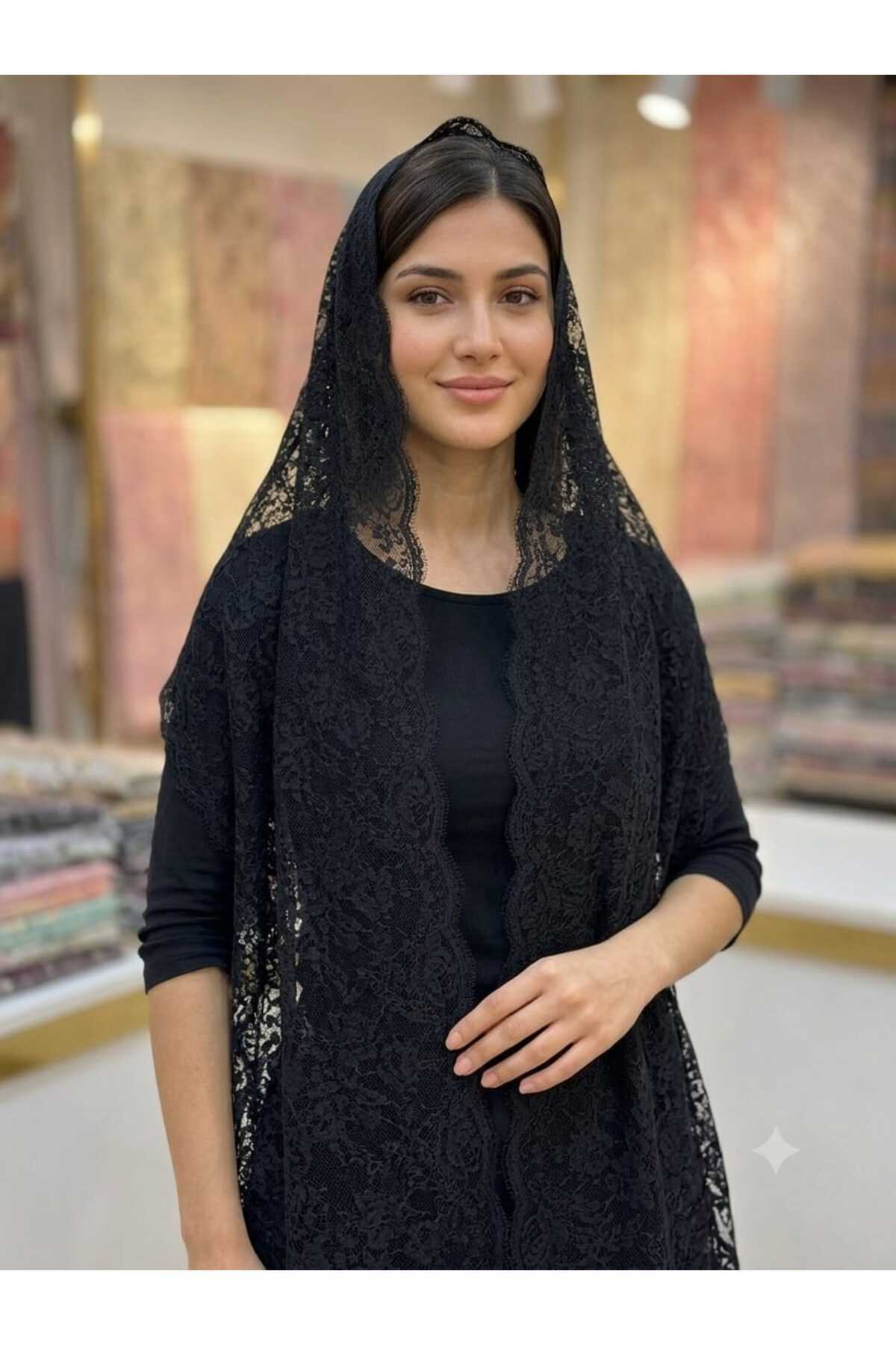 SAMARA SCARF Dantelli Şal görsel 2