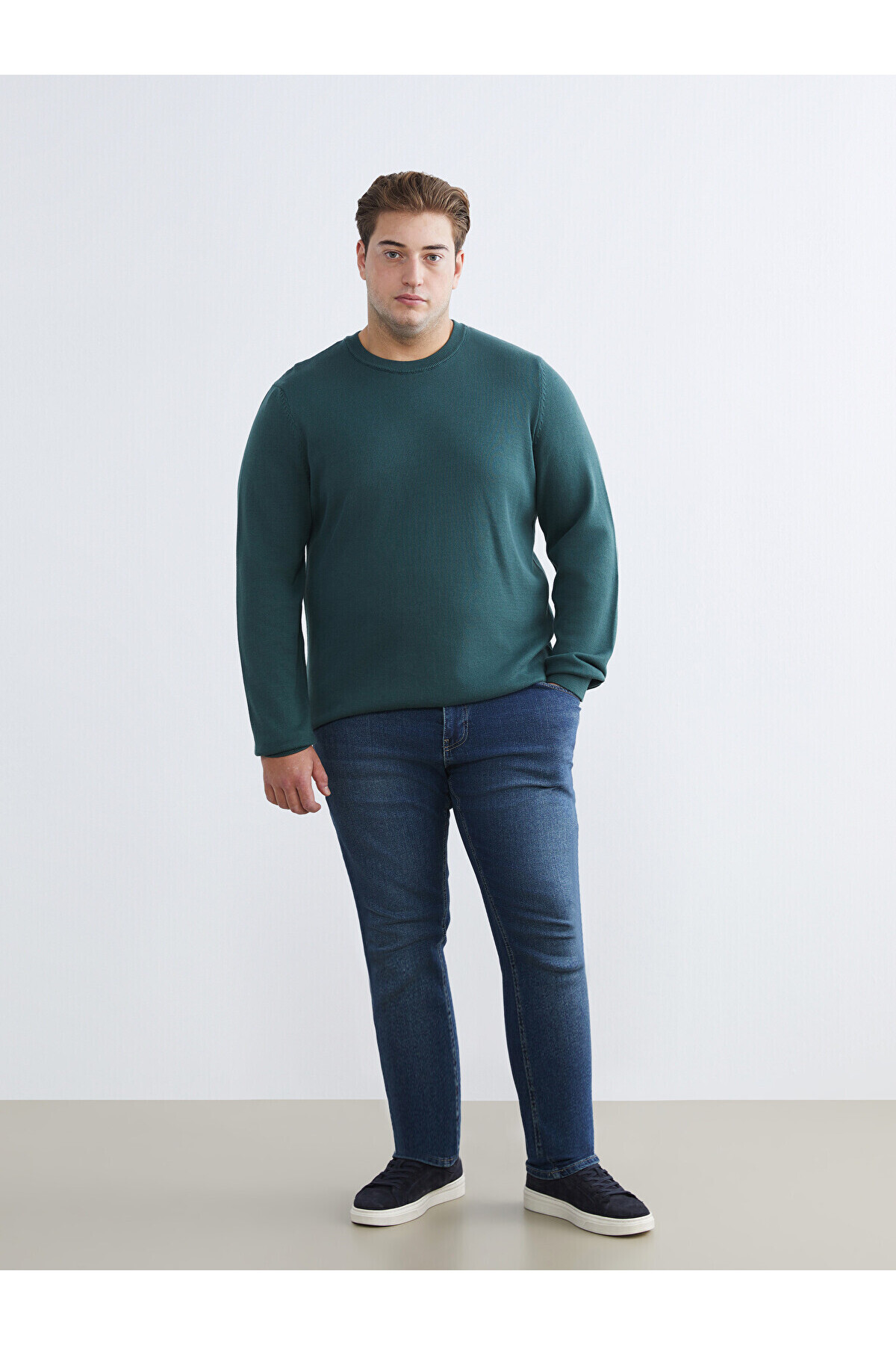 LC Waikiki Freezen Store'dan I Sıfır Roba Yaka Erkek Triko Kazak görsel 3