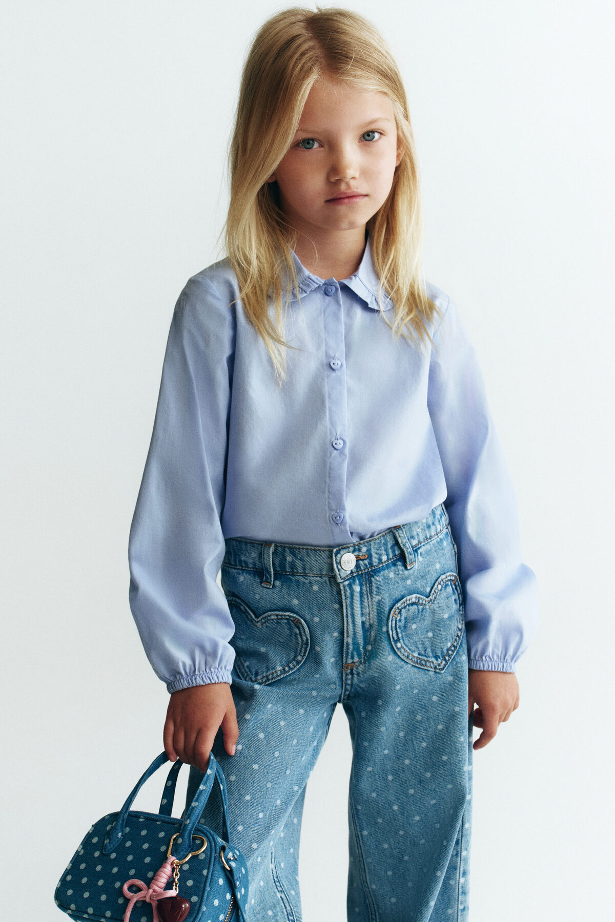 بلوز نخی یقه‌دار اچ اند ام بادی H&M
