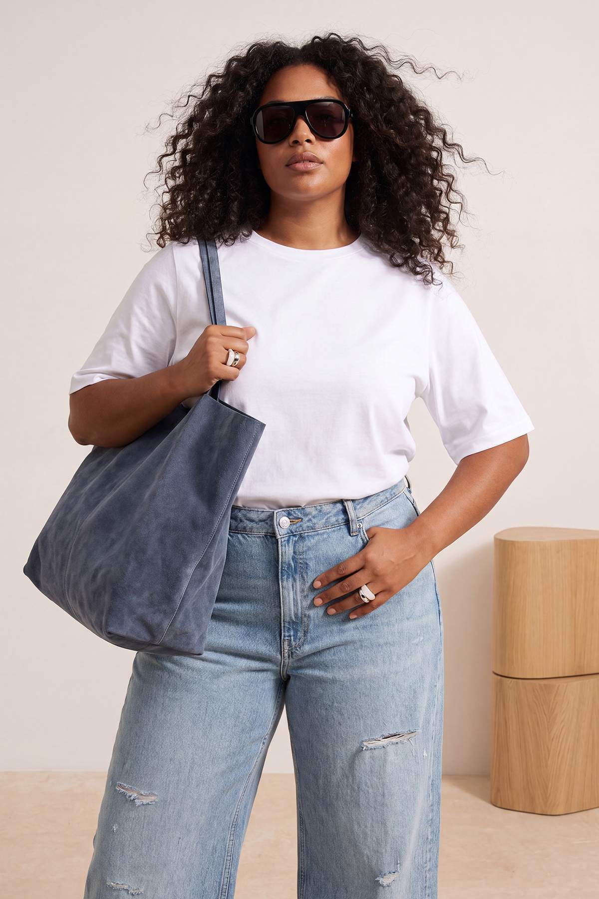Trendyolmilla Curve Ekru Yarasa Kol Soft Touch Örme T-shirt TBBSS26BF00101