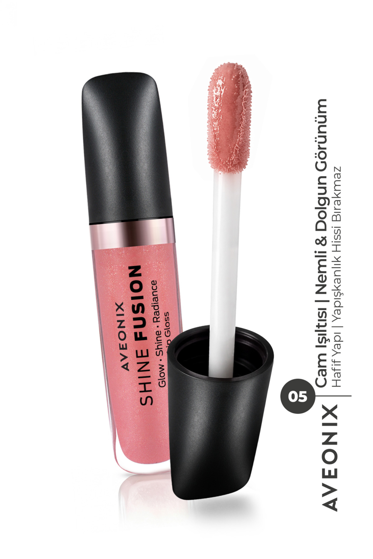 AVEONIX Doğal Işıltı Veren Shine Veil Lip Gloss 05 Parlak Bitişli Dolgun Dudak Parlatıcısı - Fiyatı, Yorumları