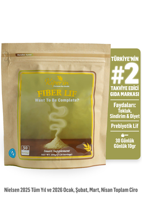 Kiperin Fiber Lif (300g) %100 Doğal Kısmen Hidrolize Guar Gum İçeren Diyet Ta...