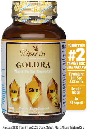 Kiperin Goldra | Cilt, Saç & Tırnak | Biotin, Keratin, Üzüm Çekirdeği, Hyalur...