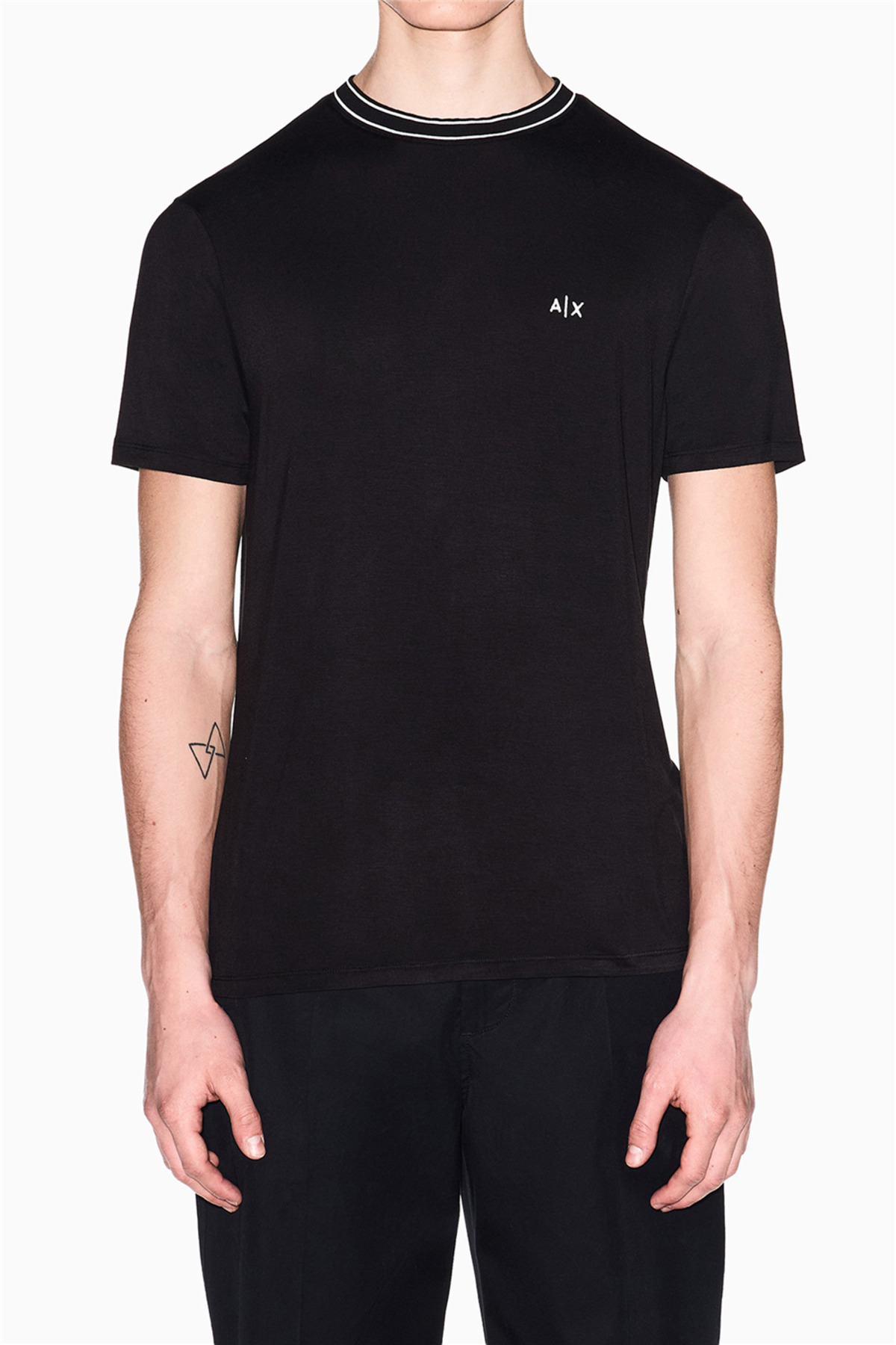 تی‌شرت یقه گرد مردانه مشکی آرمانی اکسچنج تی شرت Armani Exchange