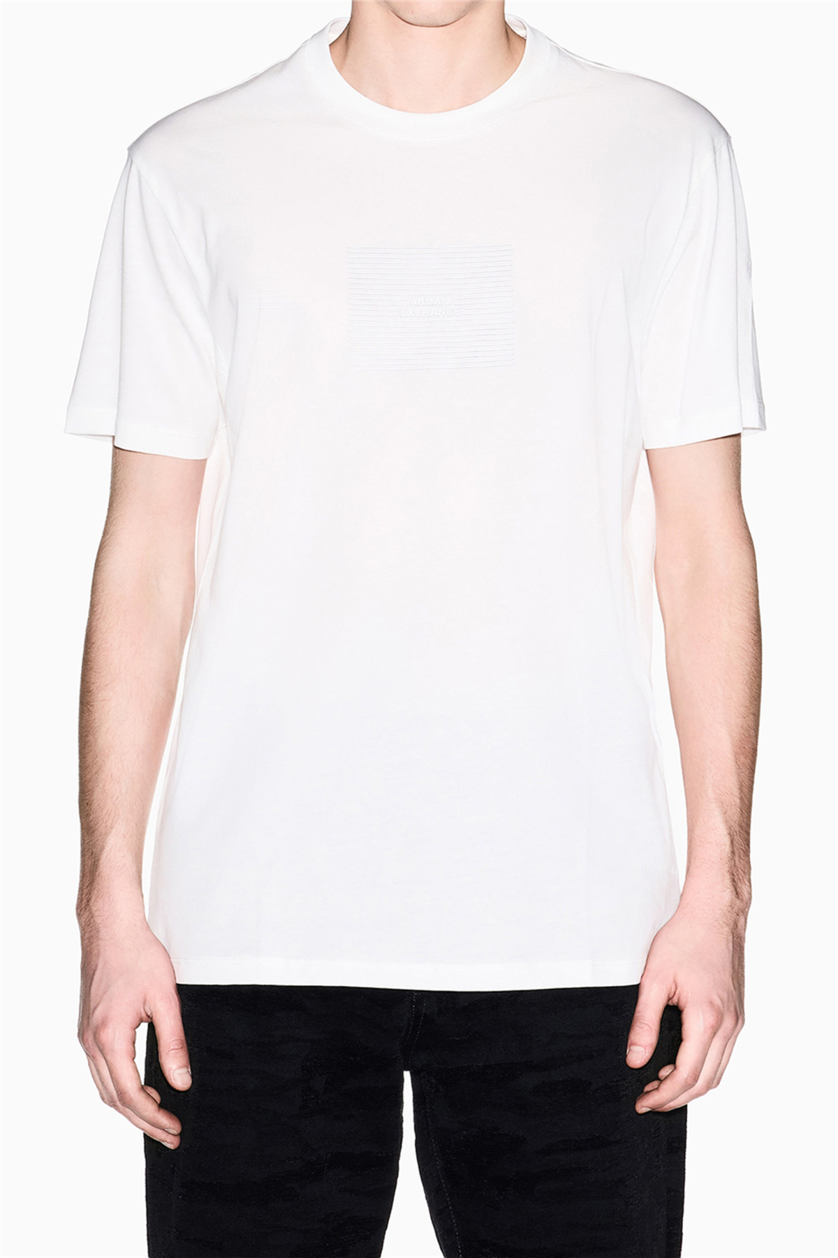 تی‌شرت یقه گرد مردانه سفید آرمانی اکسچنج تی شرت Armani Exchange