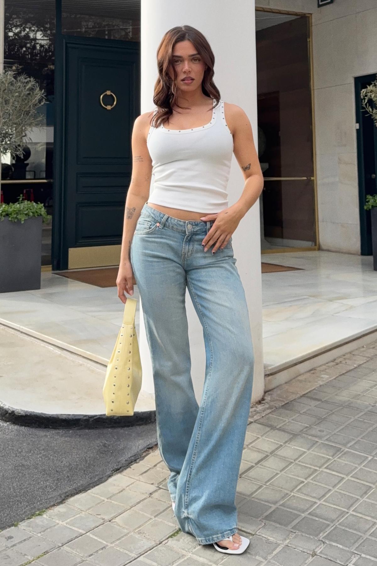 Bershka  Düşük bel bootcut jean