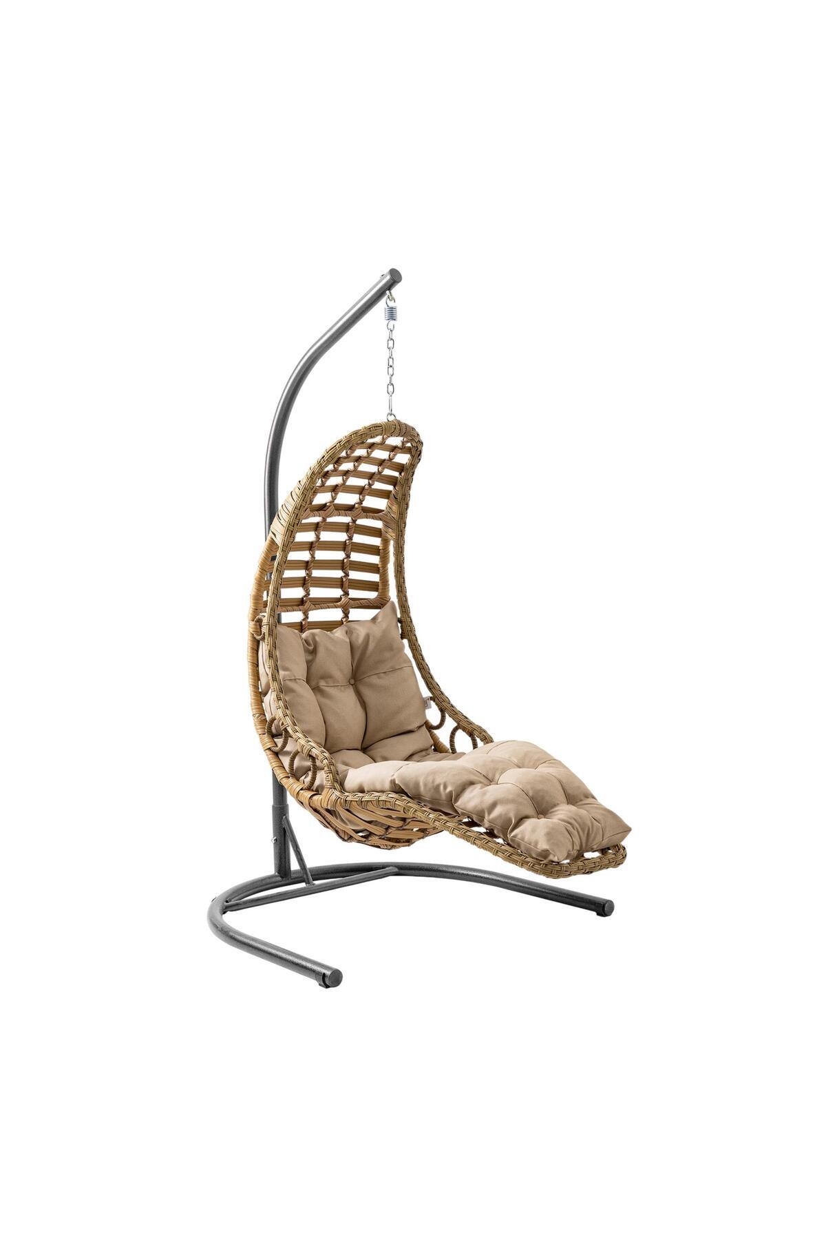 Bodrum Single Rattan Garden Swing | Balcony Swing