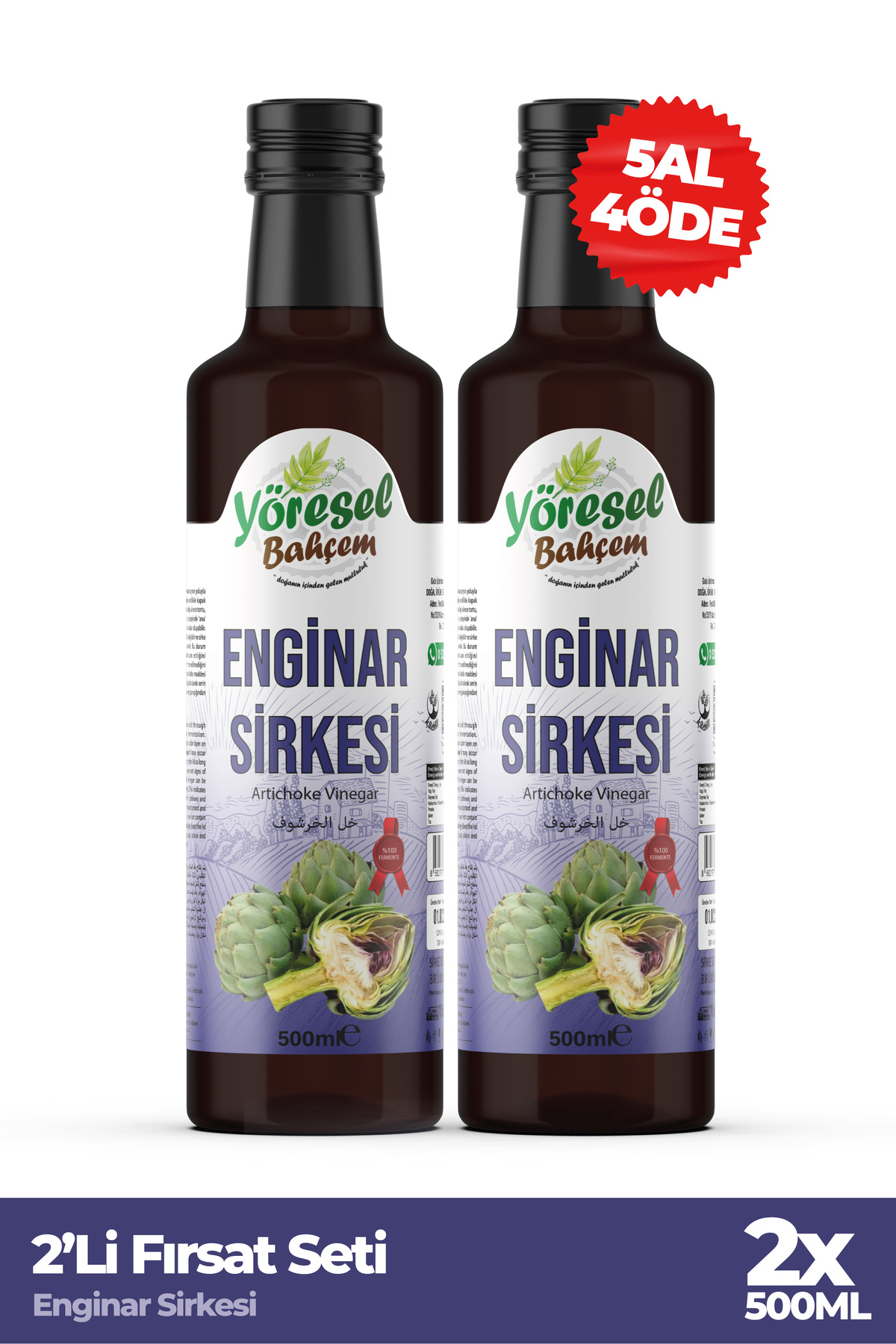 Yöresel Bahçem Enginar Sirkesi - Fiyatı, Yorumları