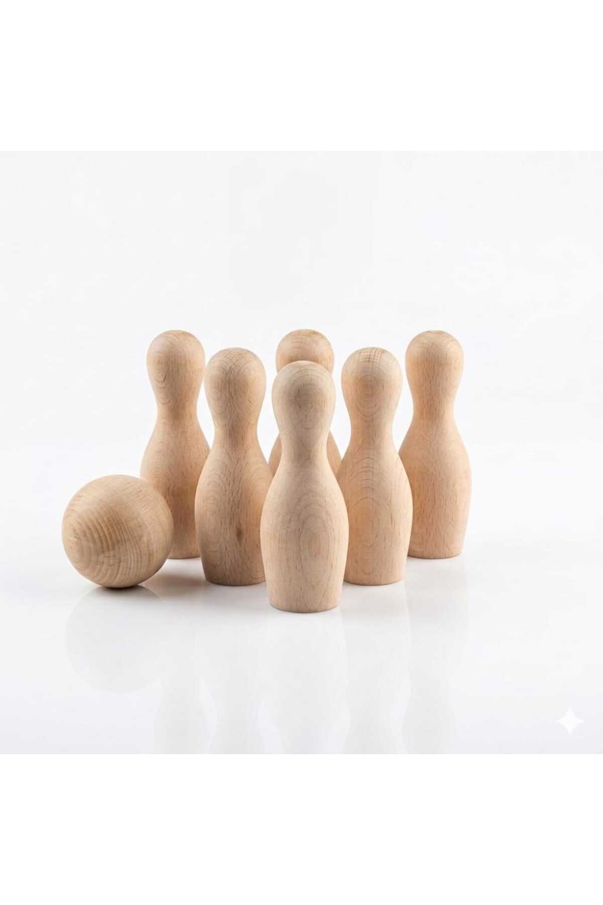 Wooden Bowling Set for Kids