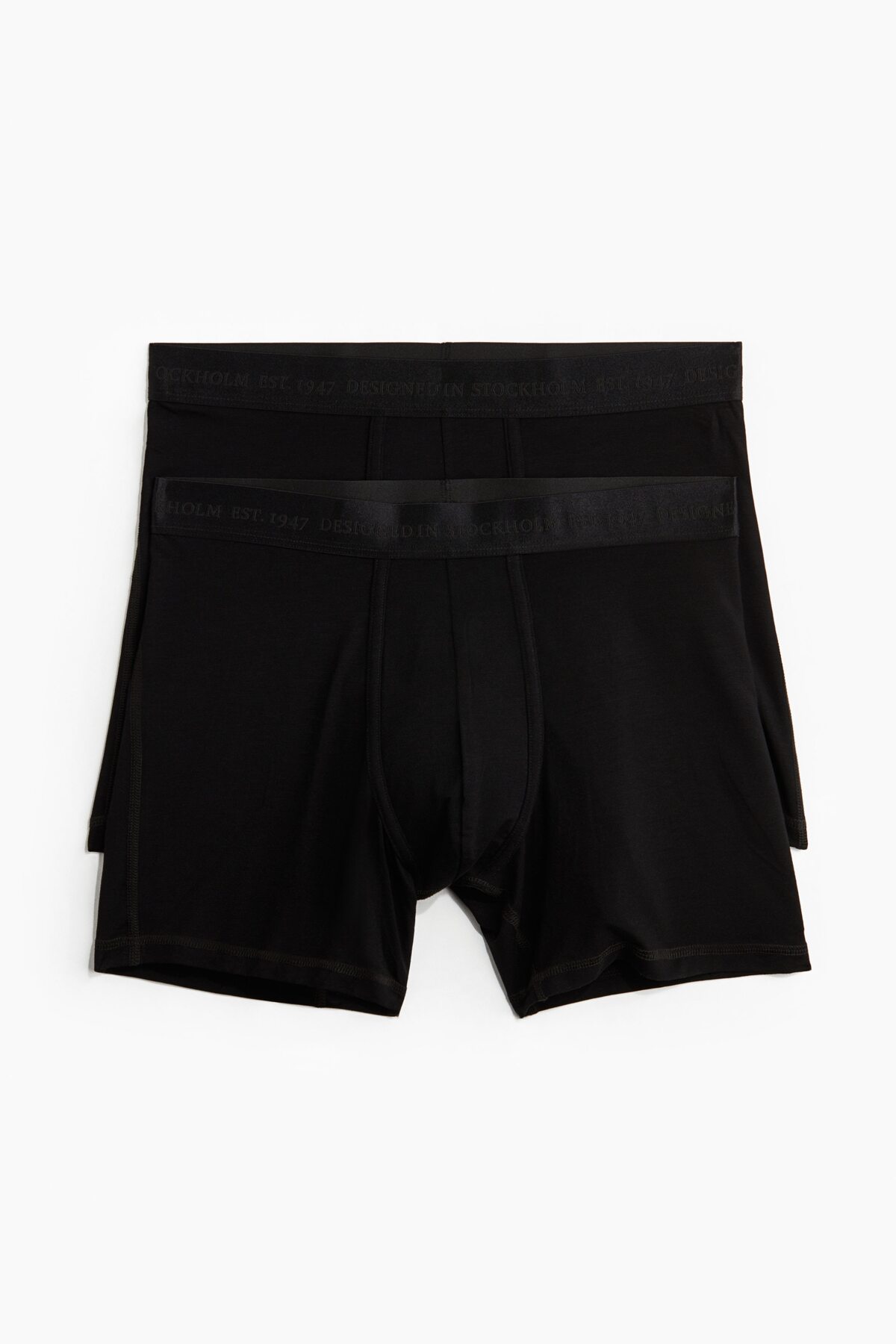 بسته ۲ عددی شورت بوکس معمولی لگ دار با لیکرا® اچ اند ام باکسر H&M