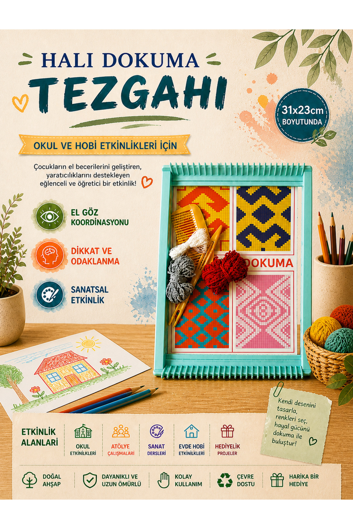 miranino Plastik Halı Dokuma Tezgahı - Fiyatı, Yorumları