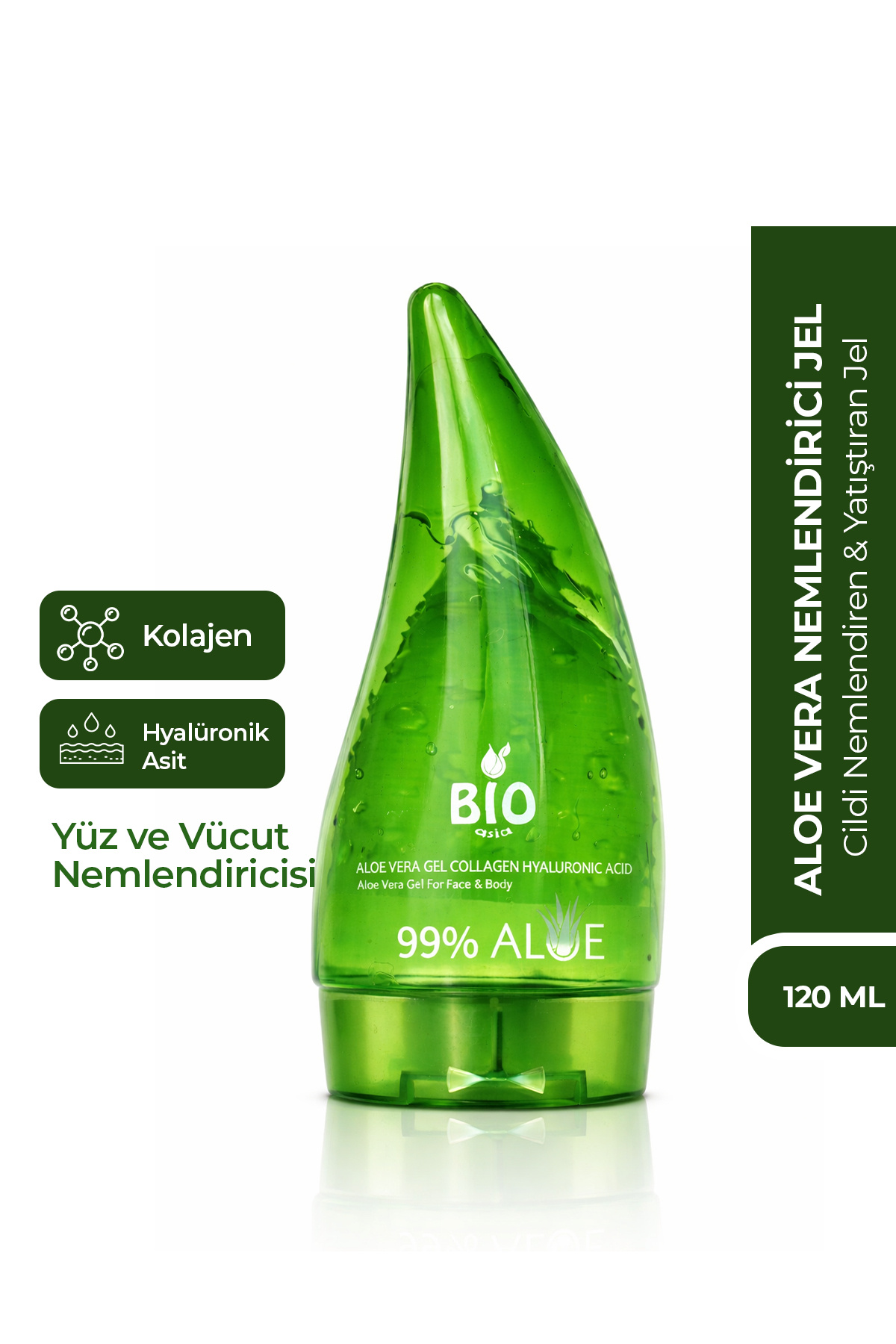 Bio Asia Aloe Vera Jel 120 ml – Cildi Yatıştırıcı, Nemlendirici & Onarıcı Jel Formül - Fiyatı, Yorumları