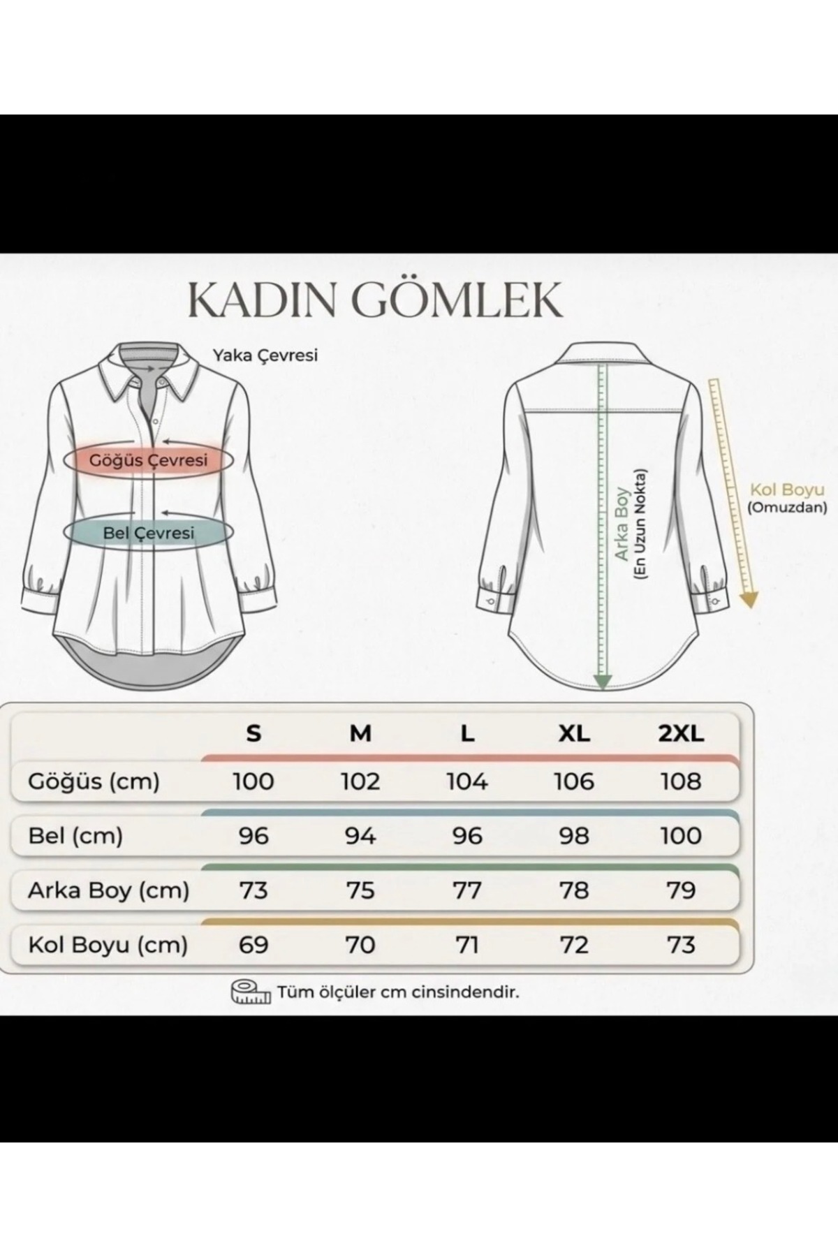 Yeni sezon Kadın Beyaz pamuk Saten Gömlek-EMMAS CLOTHİNG - Görsel 14