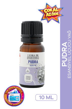 liora dg atelier istanbul Pudra Yağı 10 ML Temiz Kokulu Esansiyel Uçucu Yağ A...