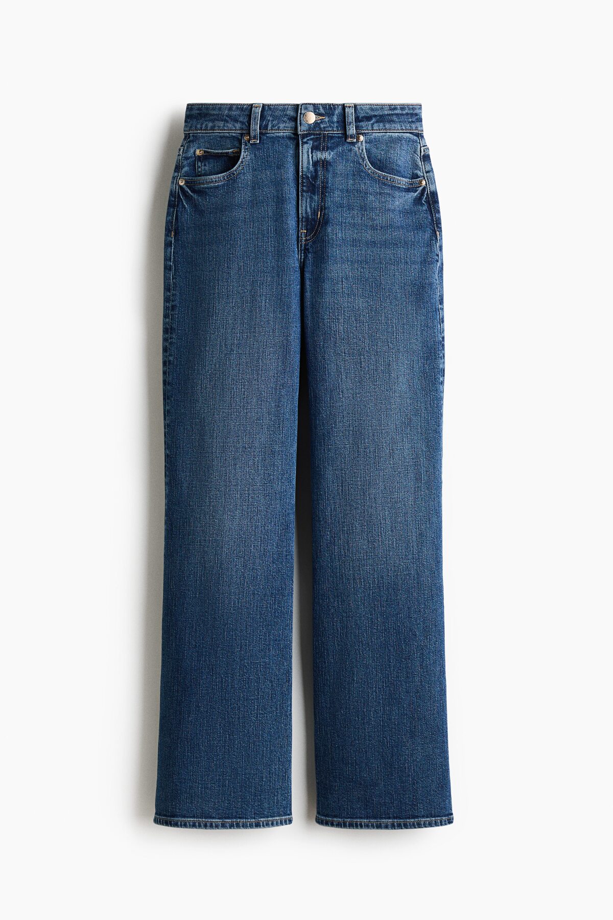 H&M Wide High Waist Jeans görsel 3