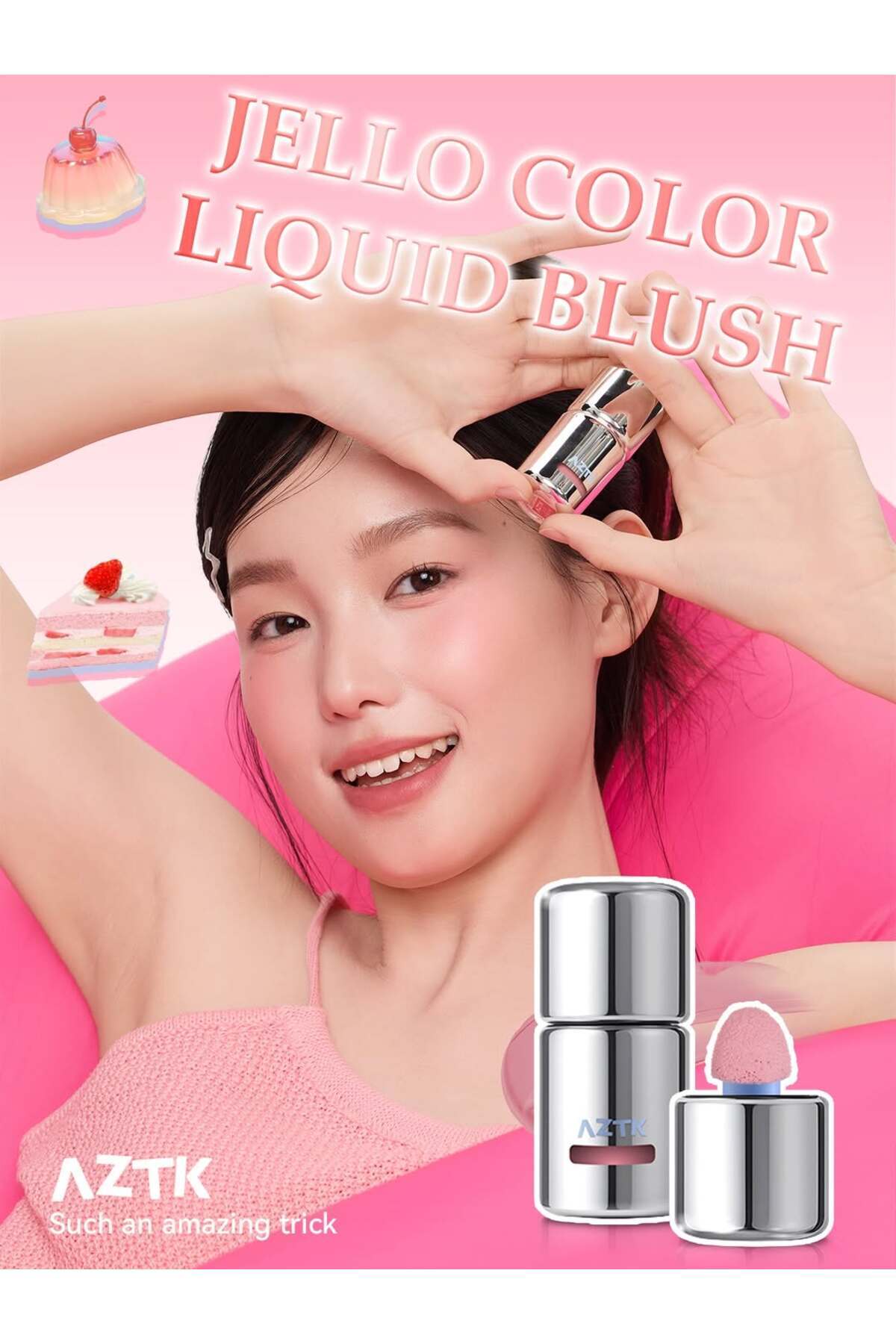 AZTK AZTK JC04 NUMARA ALLIK - JELLO COLOR LIQUID BLUSH(NAREEKOREKOZMETİK) - Fiyatı, Yorumları