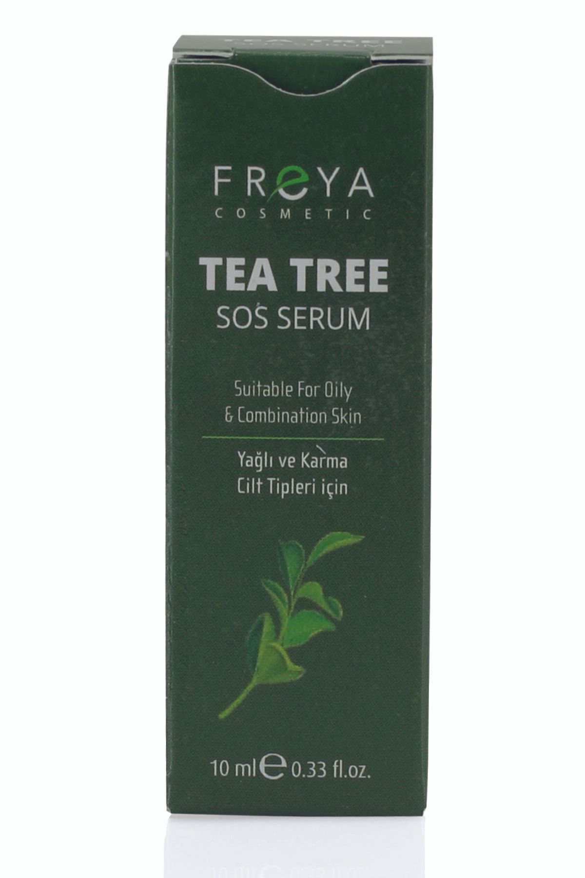 'Çay Ağacı Yağı' Tea Tree SOS Serum 2 Adet 10 ml Akne Siyah Nokta Karşıtı Yağlı Cilt — 508 — تصویر 7 از 8