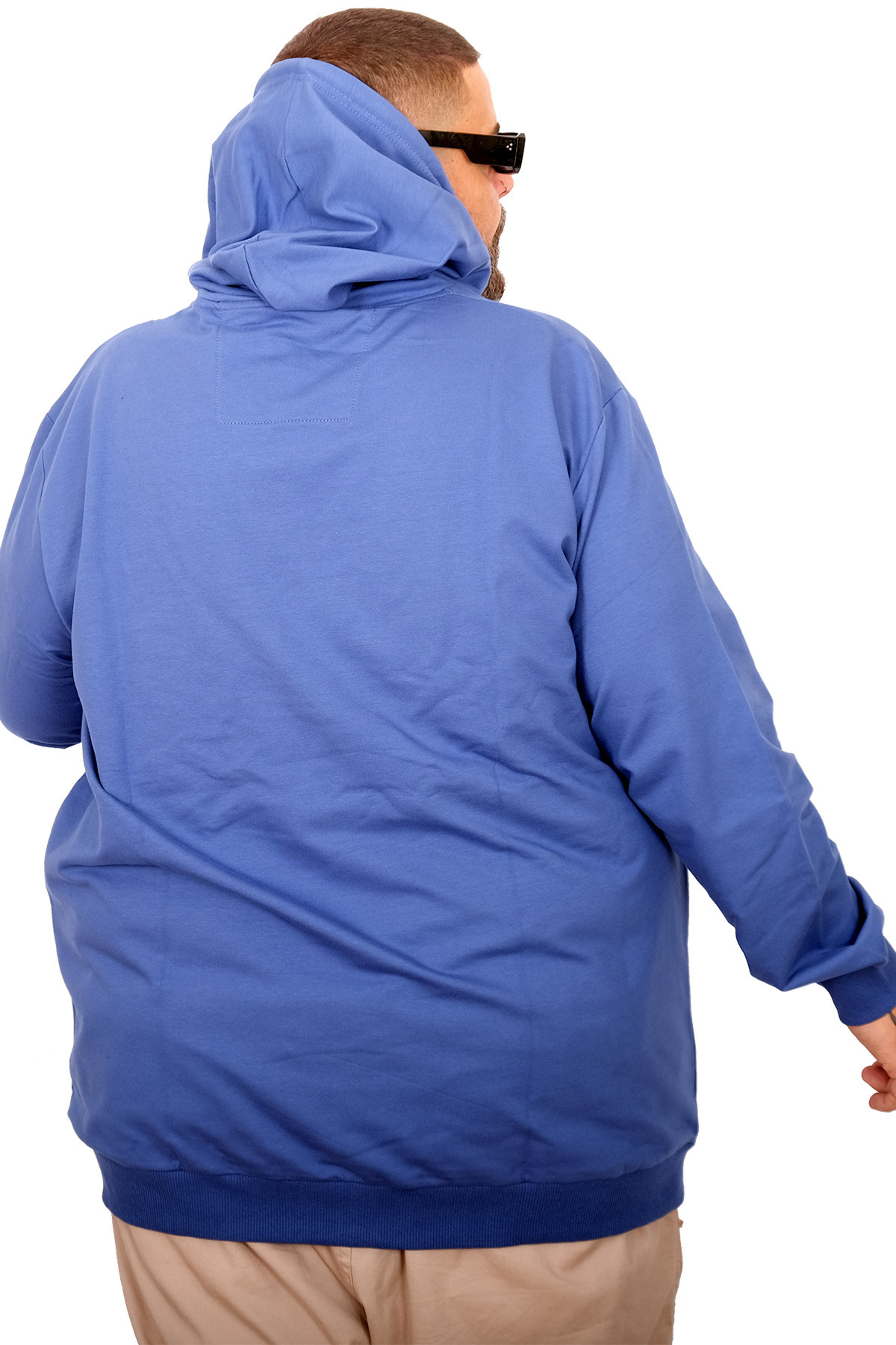 ModeXL Mode XL Büyük Beden Eşofman Üstü 2ip Basic 20569 İndigo görsel 4