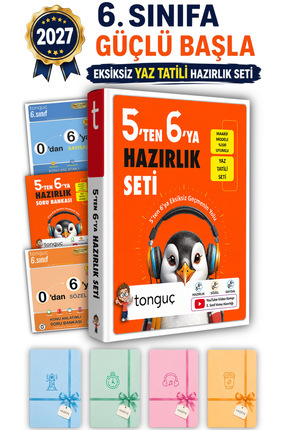 Tonguç Yayınları Tonguç 5'den 6'ya Hazırlık Seti 5'ten 6'ya Hazırlık Hediyeli
