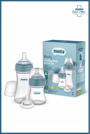 MOOMA Kindy Doğal Tepkili Antikolik 150 ml, 250 ml PP 0+ Ay Biberon Başlangıç...