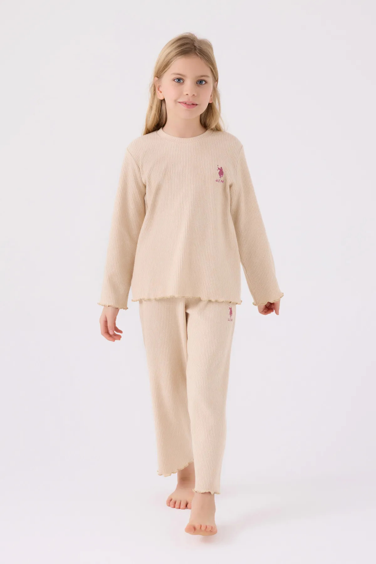 ست پیژامه آستین‌بلند دخترانه U.S. Polo Assn. — 3