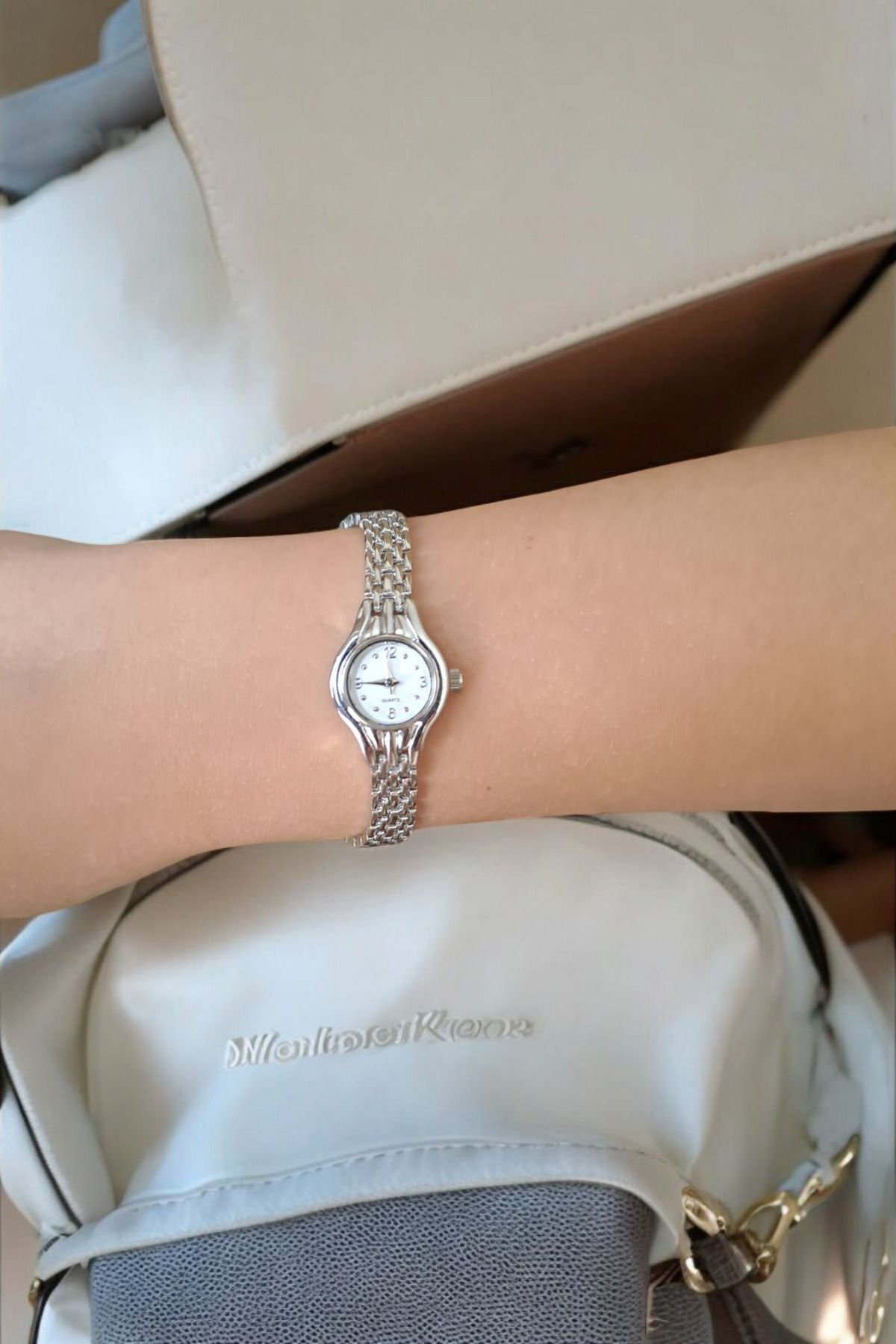 DARK BLANC Vintage Klasik Model Minimal Kadın Kol Saati görsel 4