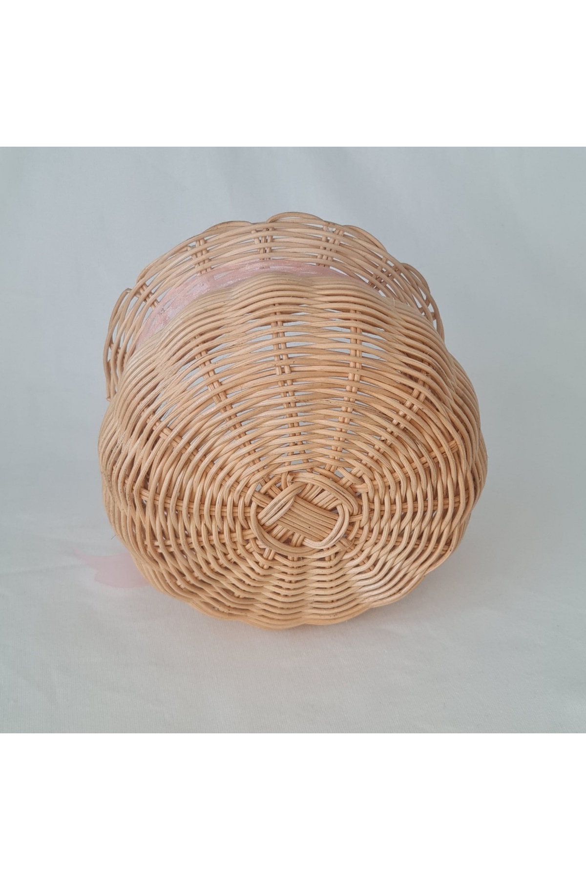 Bohem Çok Amaçlı Dekoratif Bambu Rattan Örgü 16x11 Sepet
