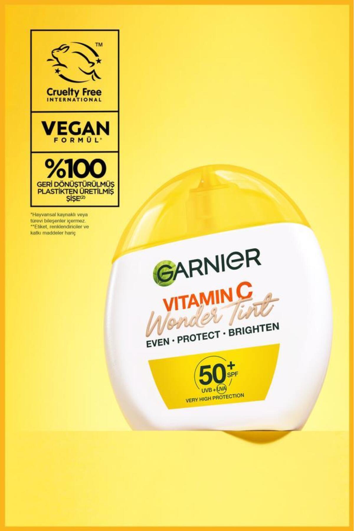 مرطوب کننده رنگی سه در یک ویتامین C واندر تینت با رنگ متوسط، SPF50، گیاهی — زرد GRNCVIT3IN1NEMLENDIRICI — تصویر 7 از 7
