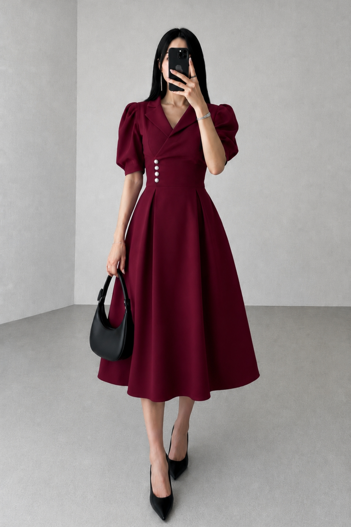 MODA DURAĞI  KALİTELİ MİDİ ELBİSE ELBİSE
