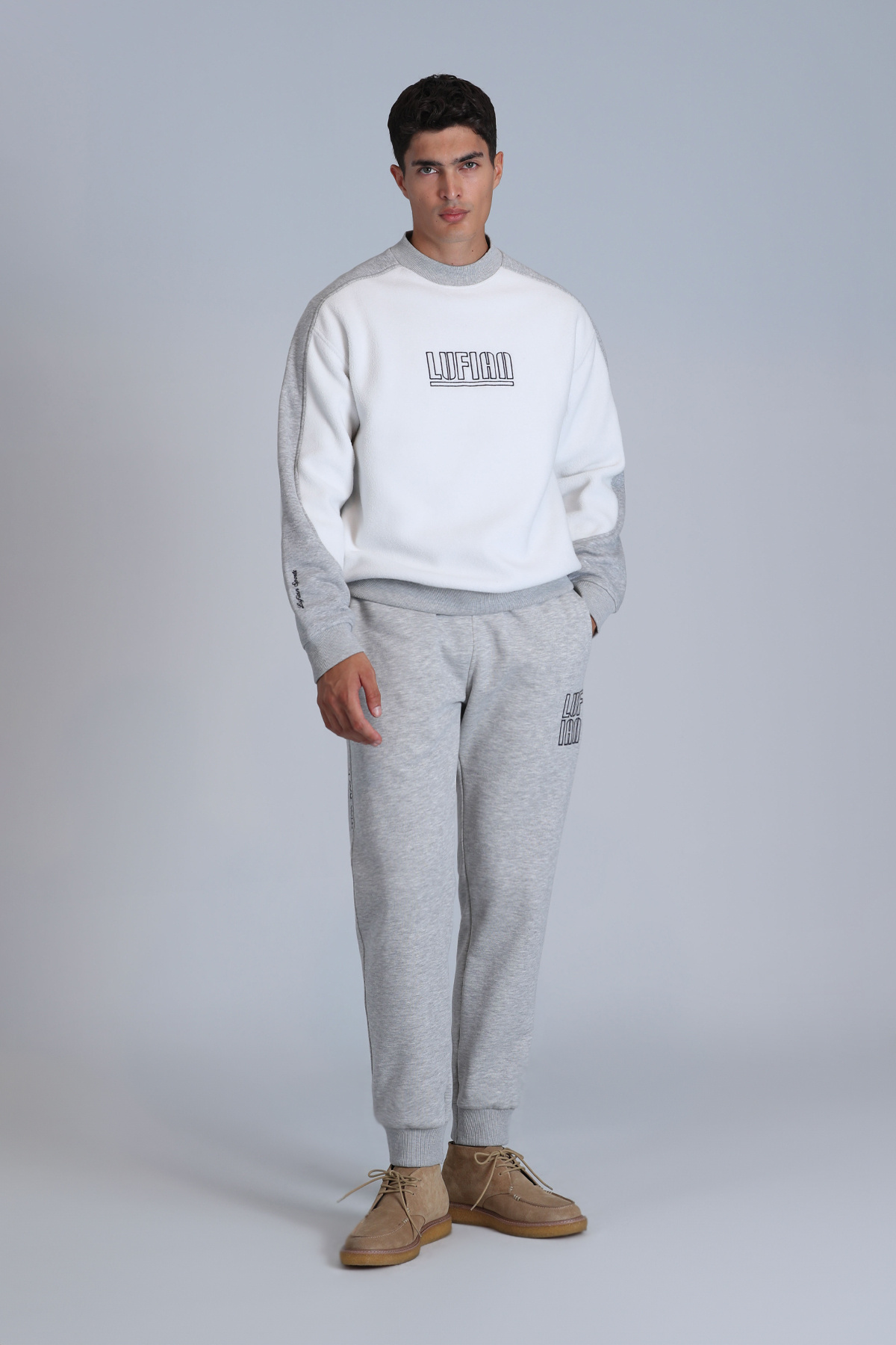 Lufian Vıler Erkek Sweatshirt Beyaz görsel 2