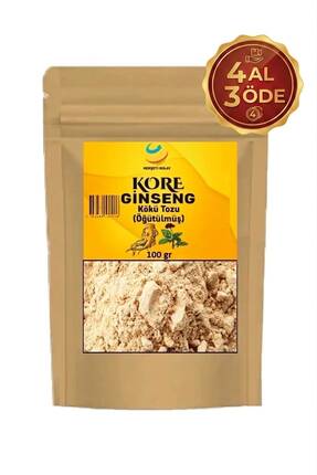 Herşeyi Kolay Orjnal Ginseng Kökü Tozu Öğütülmüş Kırmızı Kore Ginsengi 100gr ...