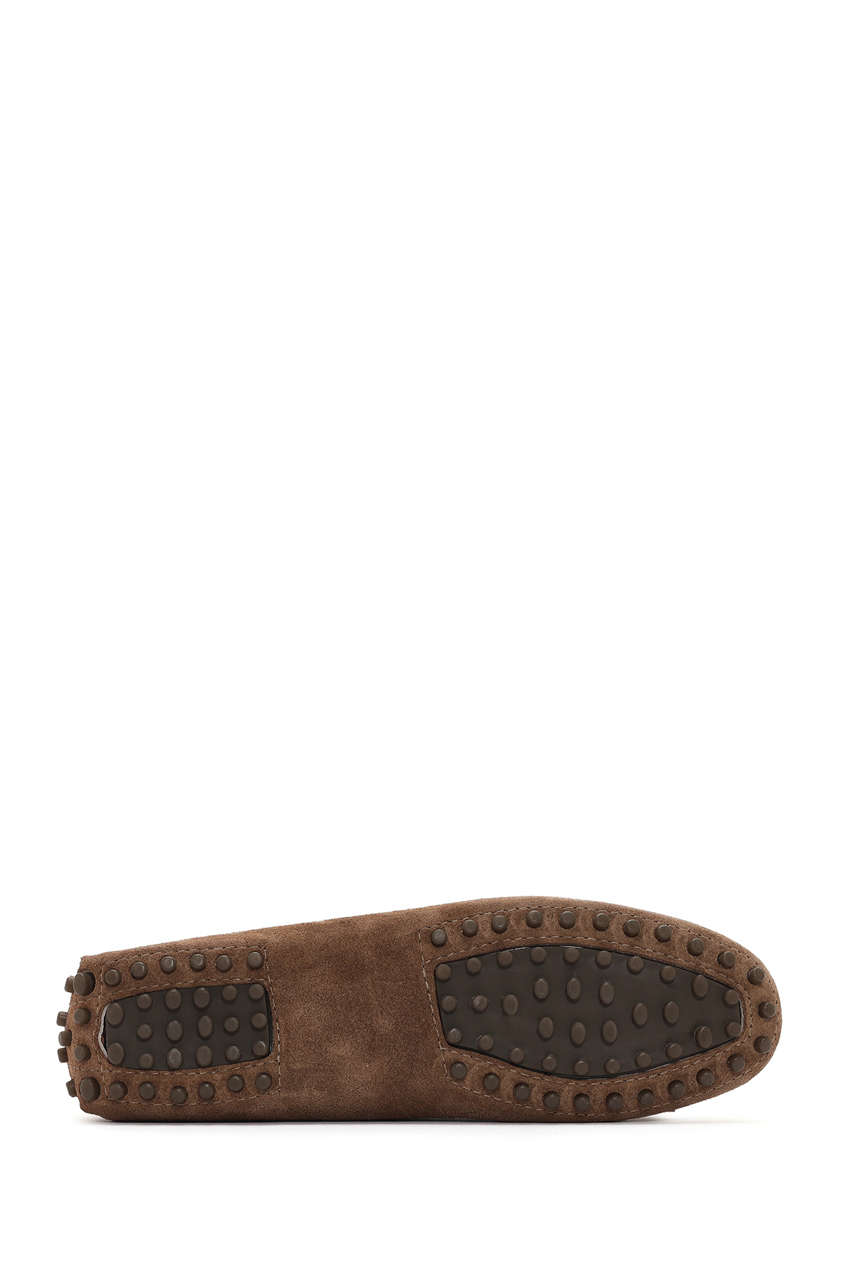 Derimod Kadın Taba Püsküllü Ayakkabı, Süet Deri Loafer 26PFD290510 görsel 6