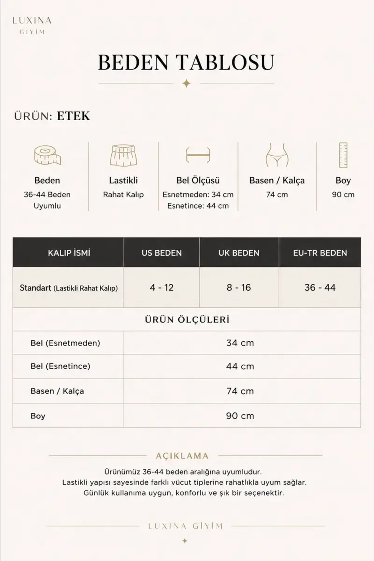LUXINA GİYİM  Kadın Beyaz Poplin Kumaş Uzun Etek Beli Lastikli Günlük Maxi Etek 90 CM - Görsel 7