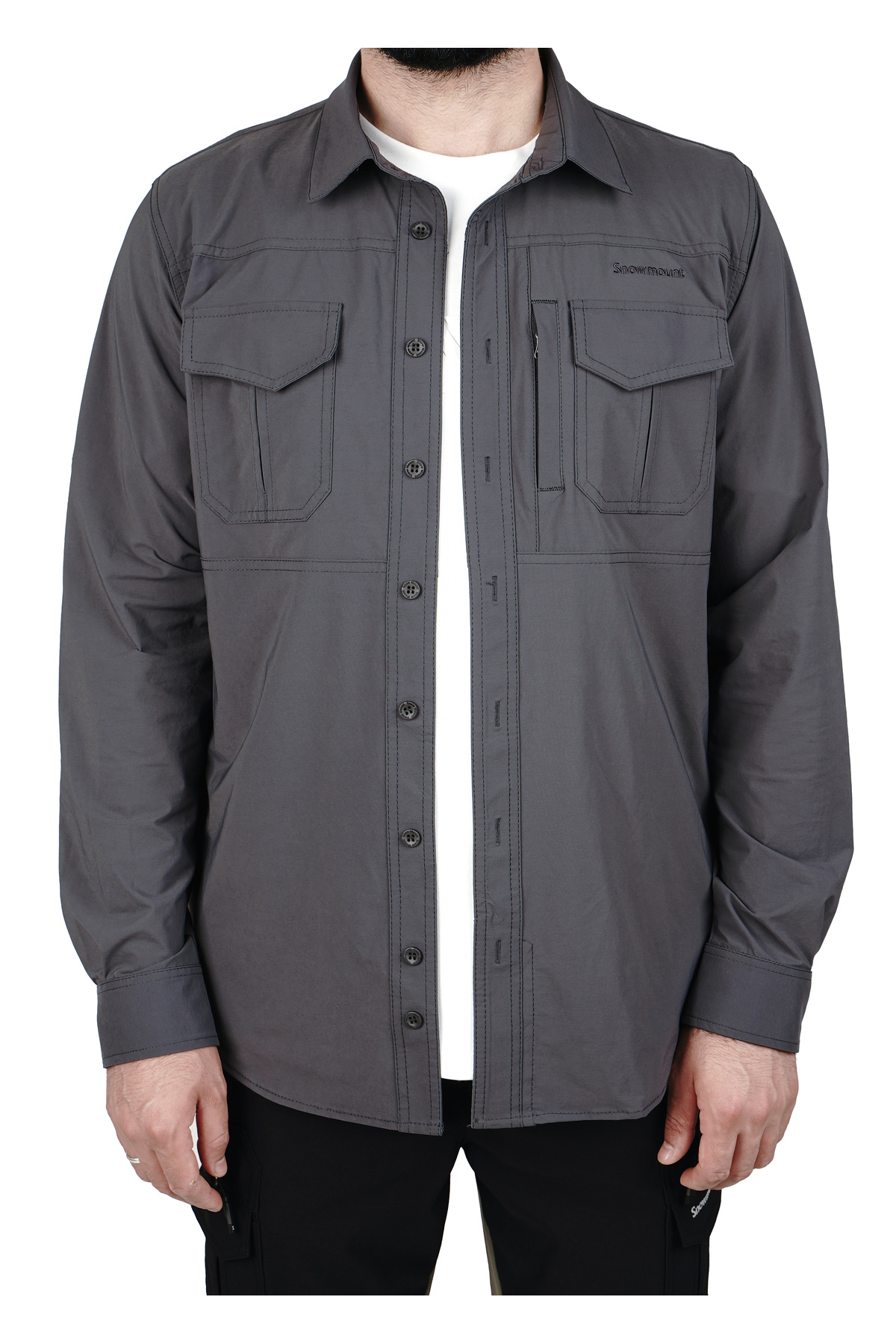 Outdoor Lycra Water Dirt Repellent Trekking Tactical Anthracite Color 4 Season Shirt