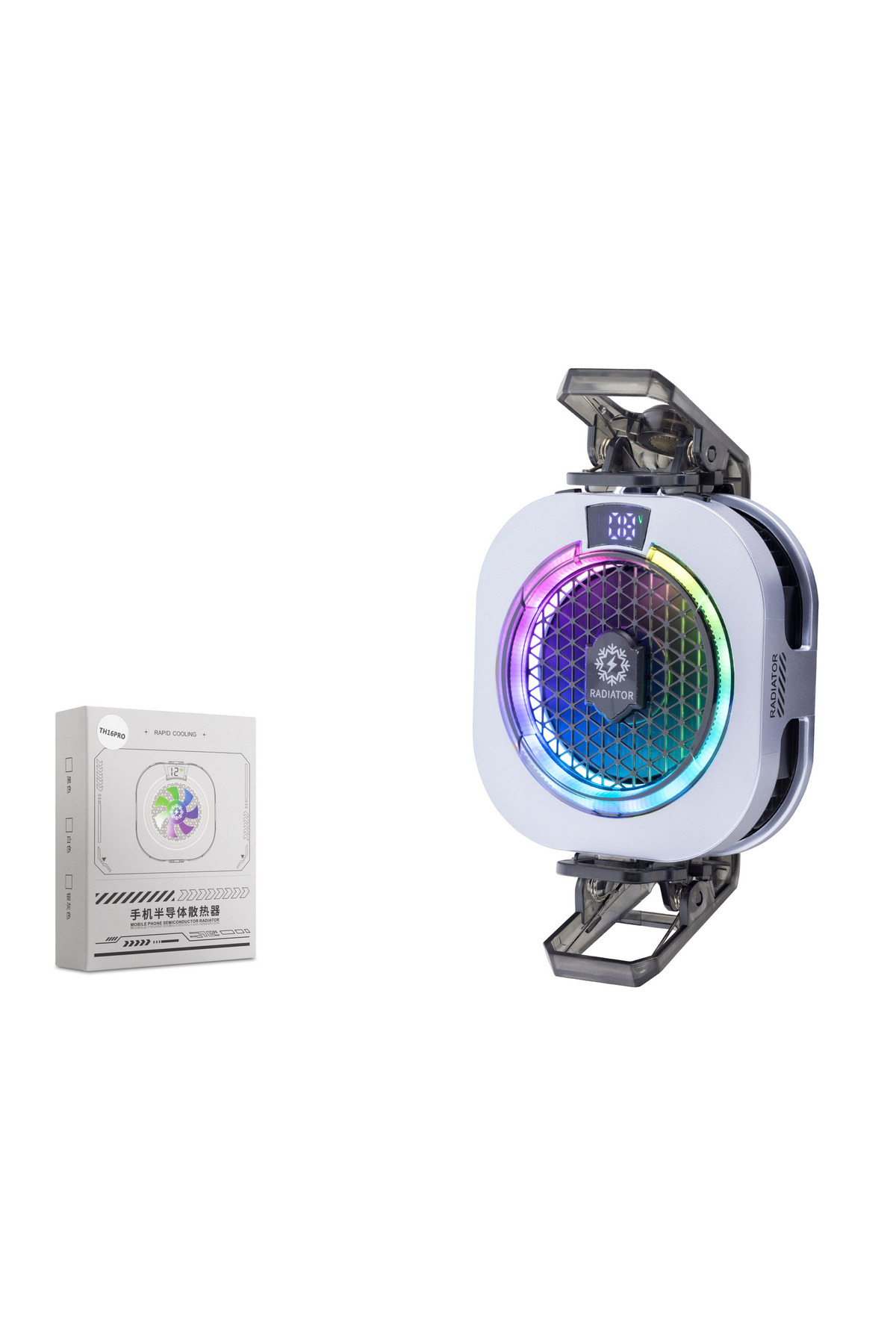 HADRON HDX4385 Manyetik Klipsli Telefon Tablet Soğutucu Fan RGB