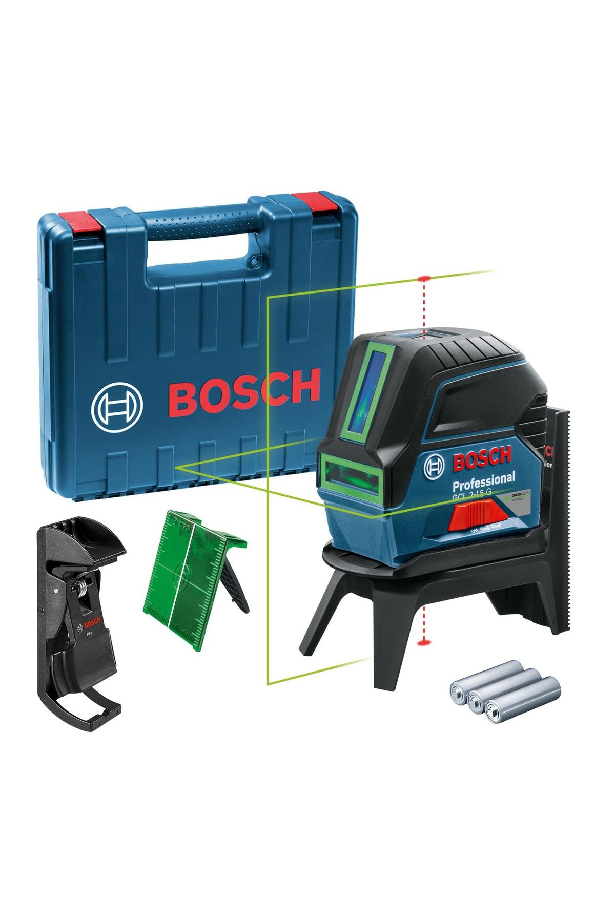 Bosch GCL 2-15 G + RM 1 + BM 3 Profesyonel Çizgi Lazeri - Fiyatı