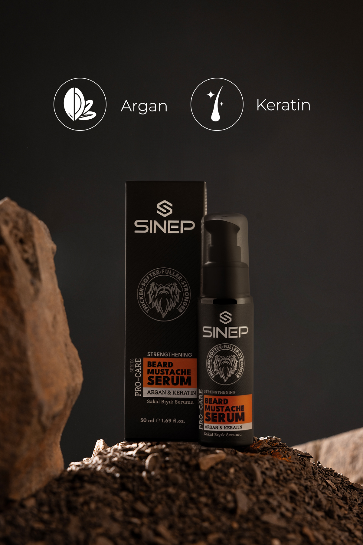 Beard Oil 50 ml 1- Argan&Keratin — SB.SBU.0008.21307 — تصویر 5 از 6