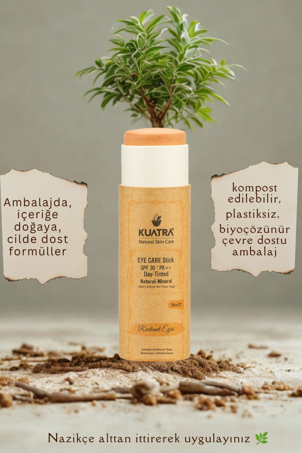 کرم دور چشم رادیانت آیز شماره ۱۷ با SPF 30+ / PA++++، محافظ معدنی و اصلاح کننده رنگ — تصویر 4 از 8