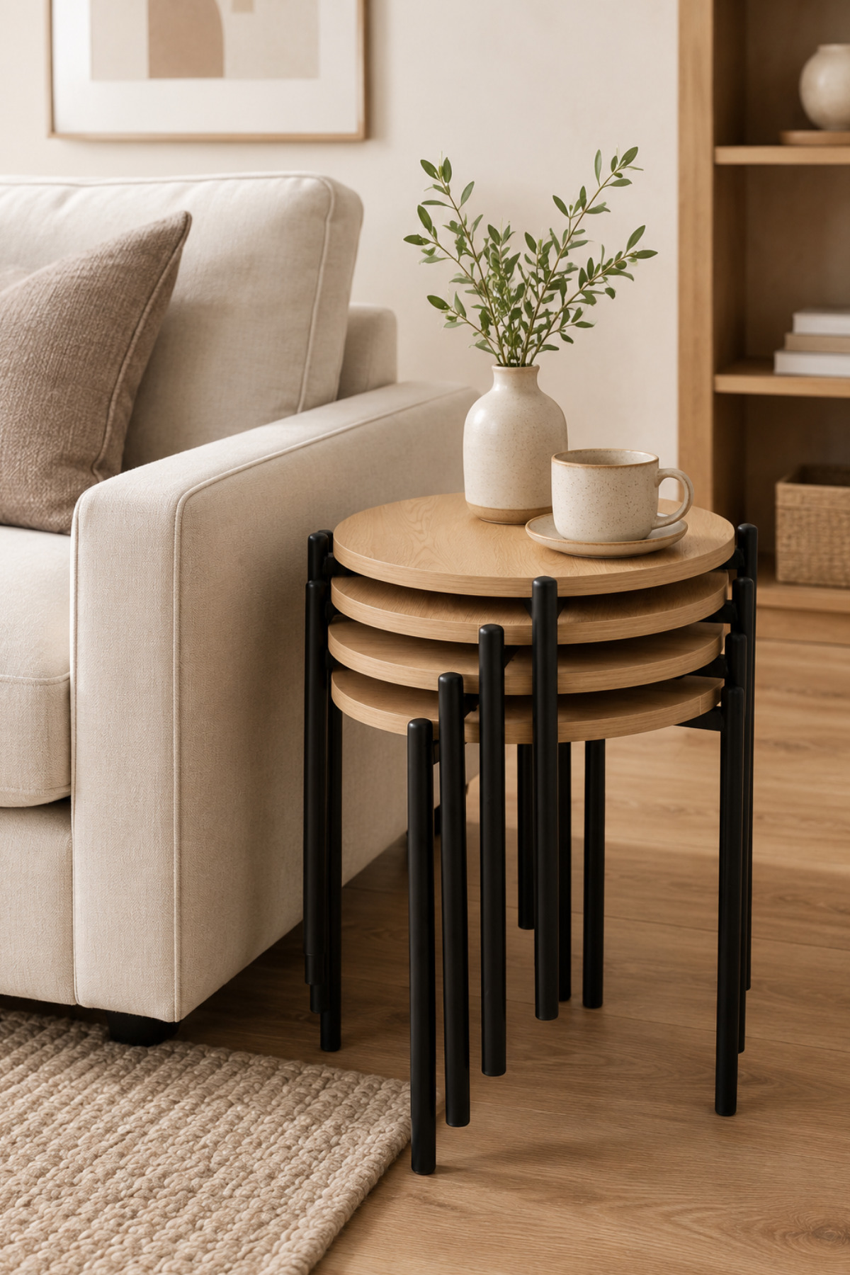 Ay Metal Multipurpose Zigon Stool (4 Pieces)