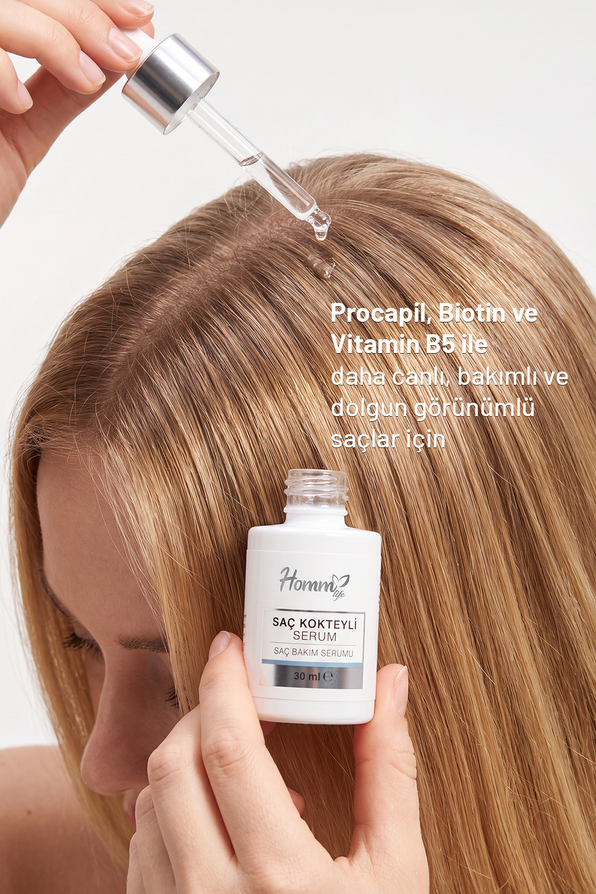 Biotin İçeren Günlük Destek İçin Pratik Kullanım | Saç Kokteyli Serum 30 ml — SR 1008 — تصویر 3 از 3