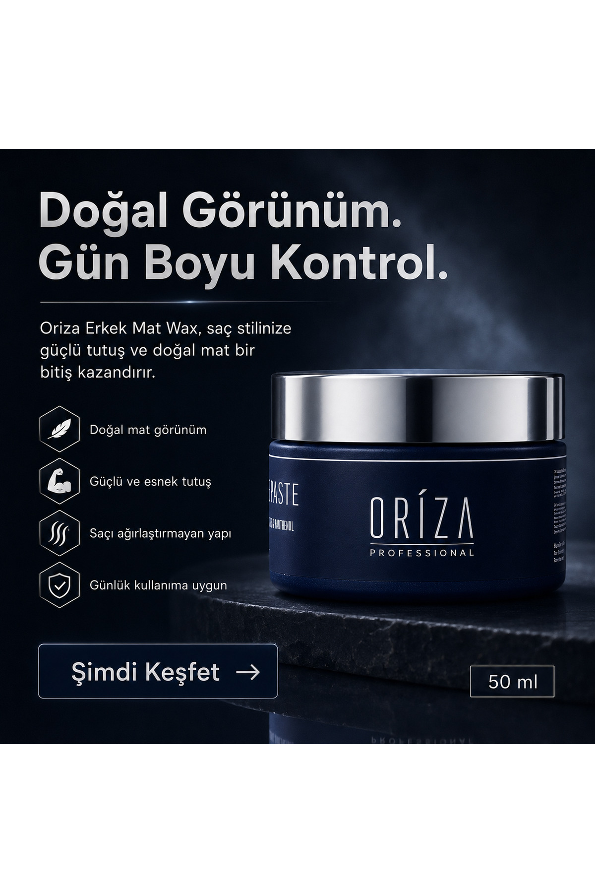 واکس مات مردانه | ظاهری طبیعی و ماندگاری قوی — ORZ-MEN-WAX — تصویر 6 از 6