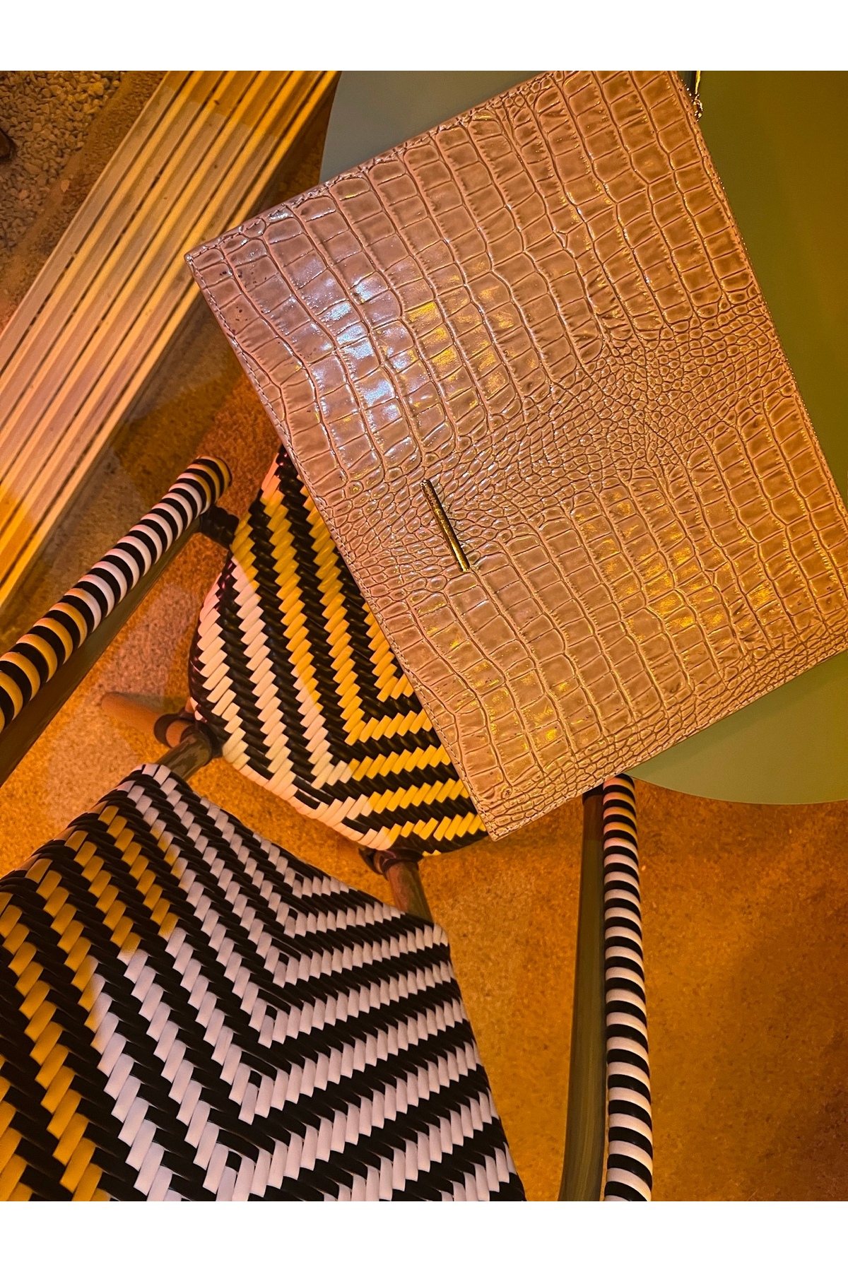 Sun collections Hakiki Deri iPad Clutch Çanta görsel 4