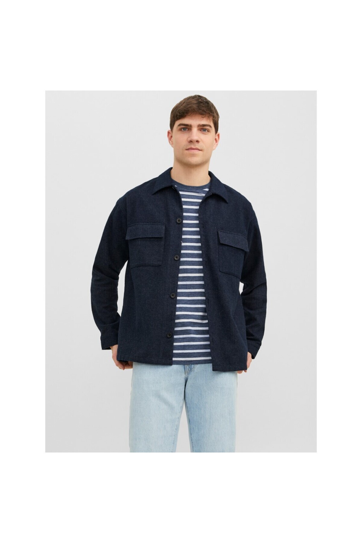 پیراهن مردانه آستین بلند ساده جک اند جونز سایز بزرگ جک اند جونز پیراهن Jack & Jones
