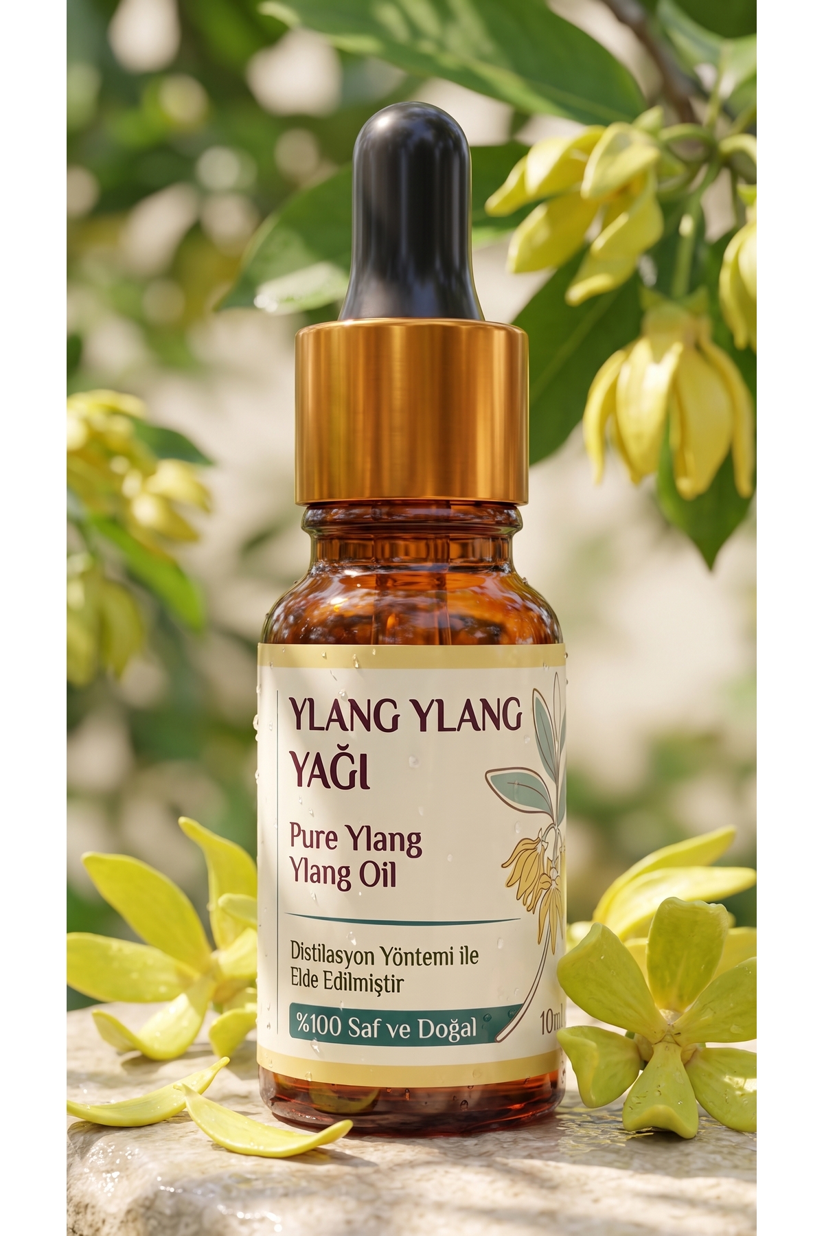 Ylang Ylang Uçucu Yağı 10 ml / %100 Saf Ve Doğal — A1-Ylang-yag-10 — تصویر 2 از 8