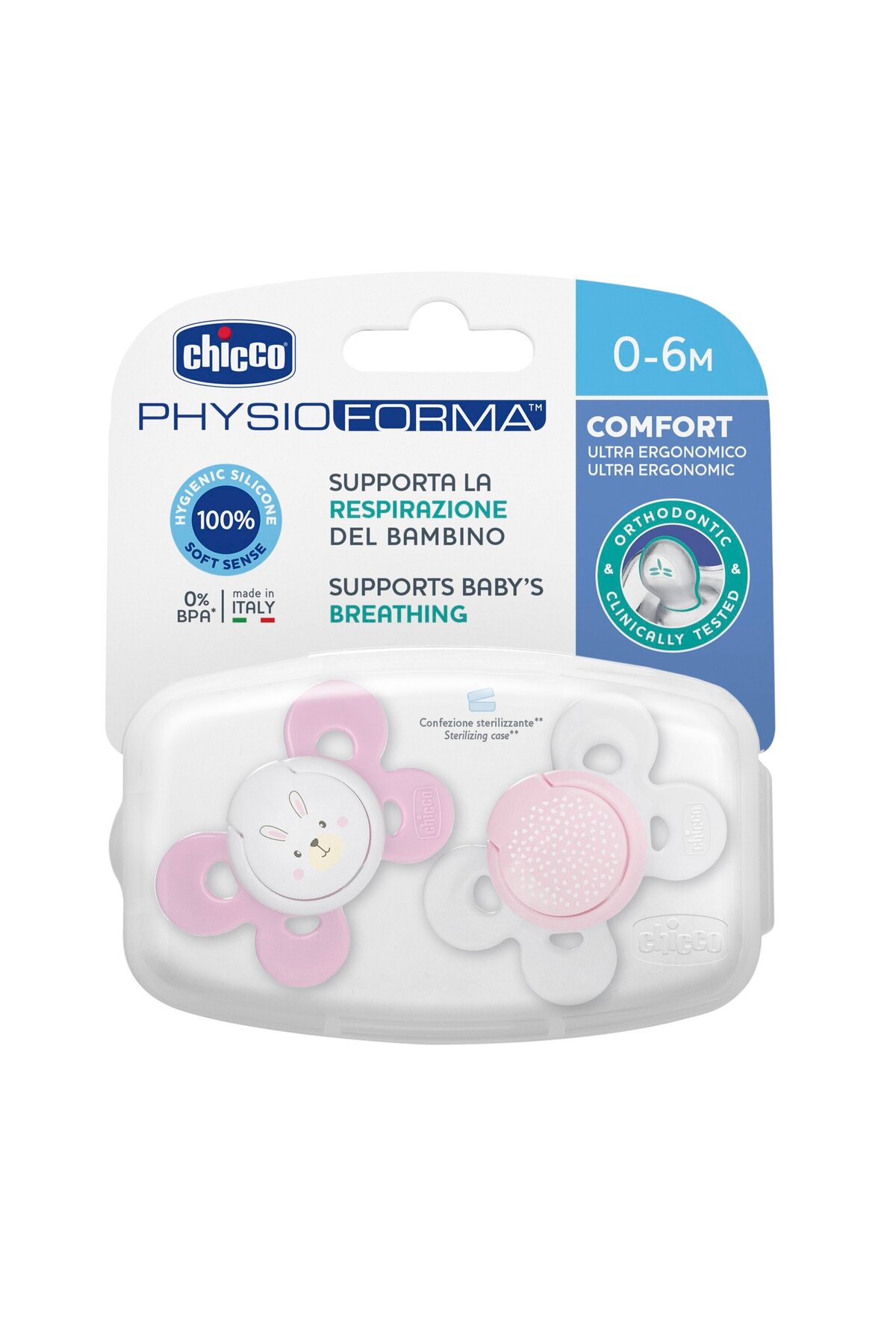 Chicco PHYSIO COMFORT KIZ 2-6AY 2’Lİ EMZİK