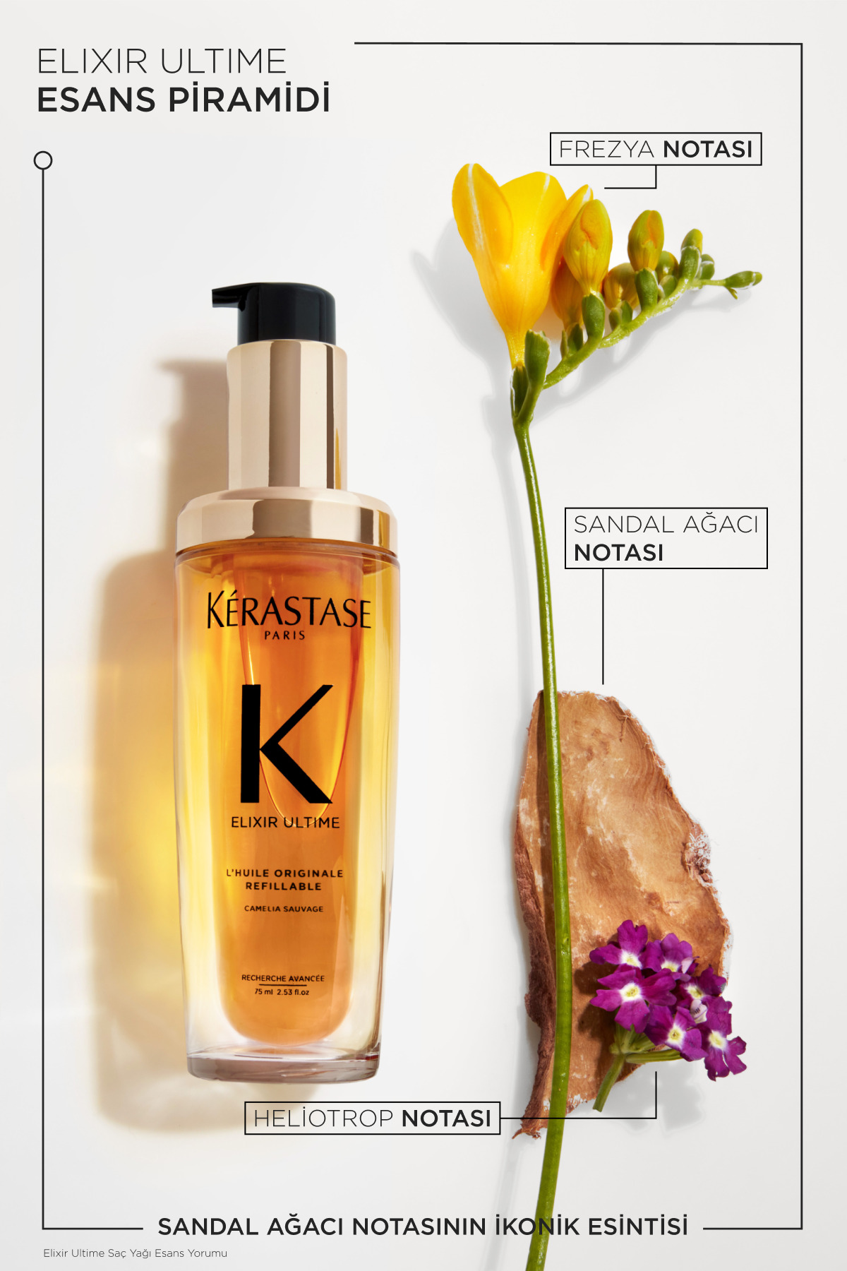 Elixir Ultime Tüm Saç Tipleri Için Besleyici, Parlaklık Veren Saç Bakım Yağı 75ml — E4166700 — تصویر 6 از 8