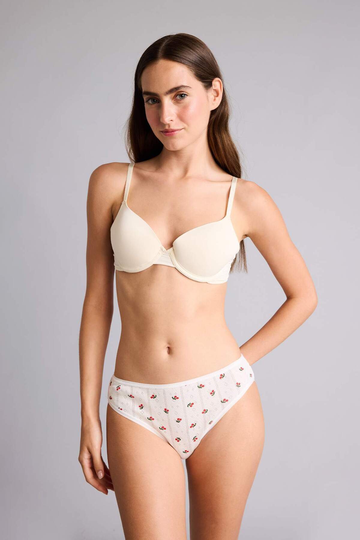 DeFacto %100 Pamuk 3'lü Meyve Desenli Külot Set H0922AX26SM görsel 3