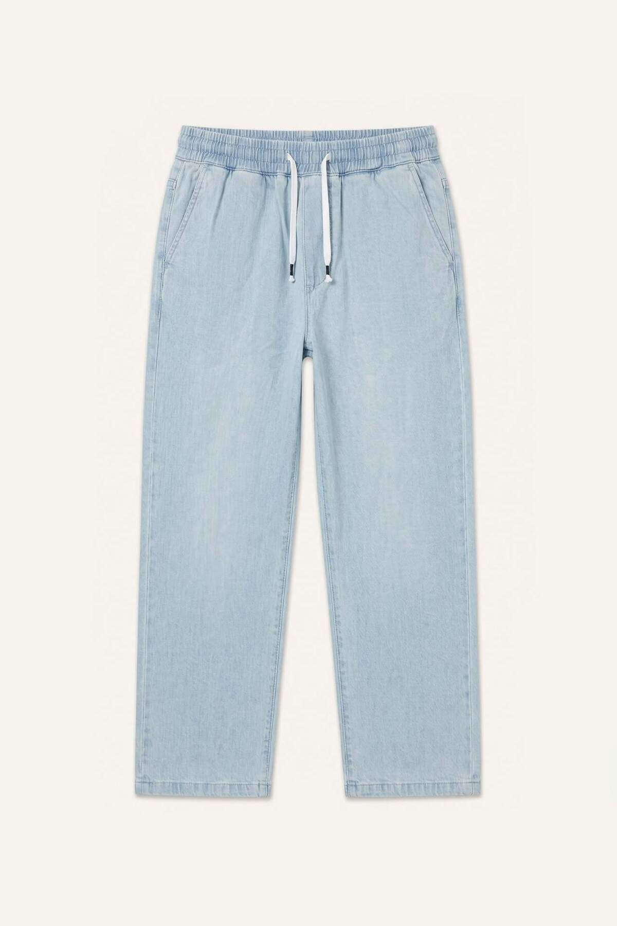 Baggy Fit Normal Bel Geniş Paça Jean Pantolon I4191AX26HS — آبی — تصویر 4 از 5
