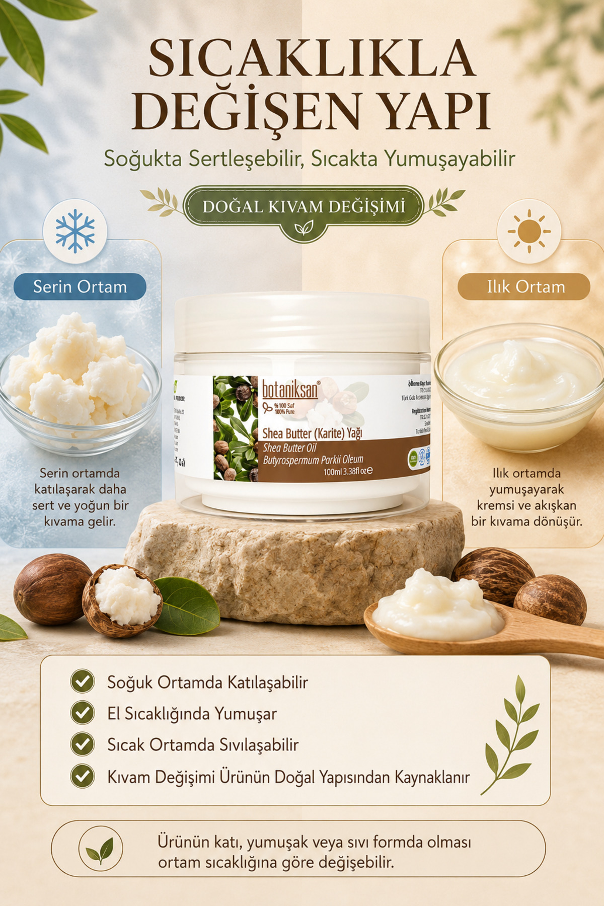 Shea Butter (karite) Yağı 100 ml — SHEA BUTTER (KARİTE) YAĞI 100ML — تصویر 6 از 8