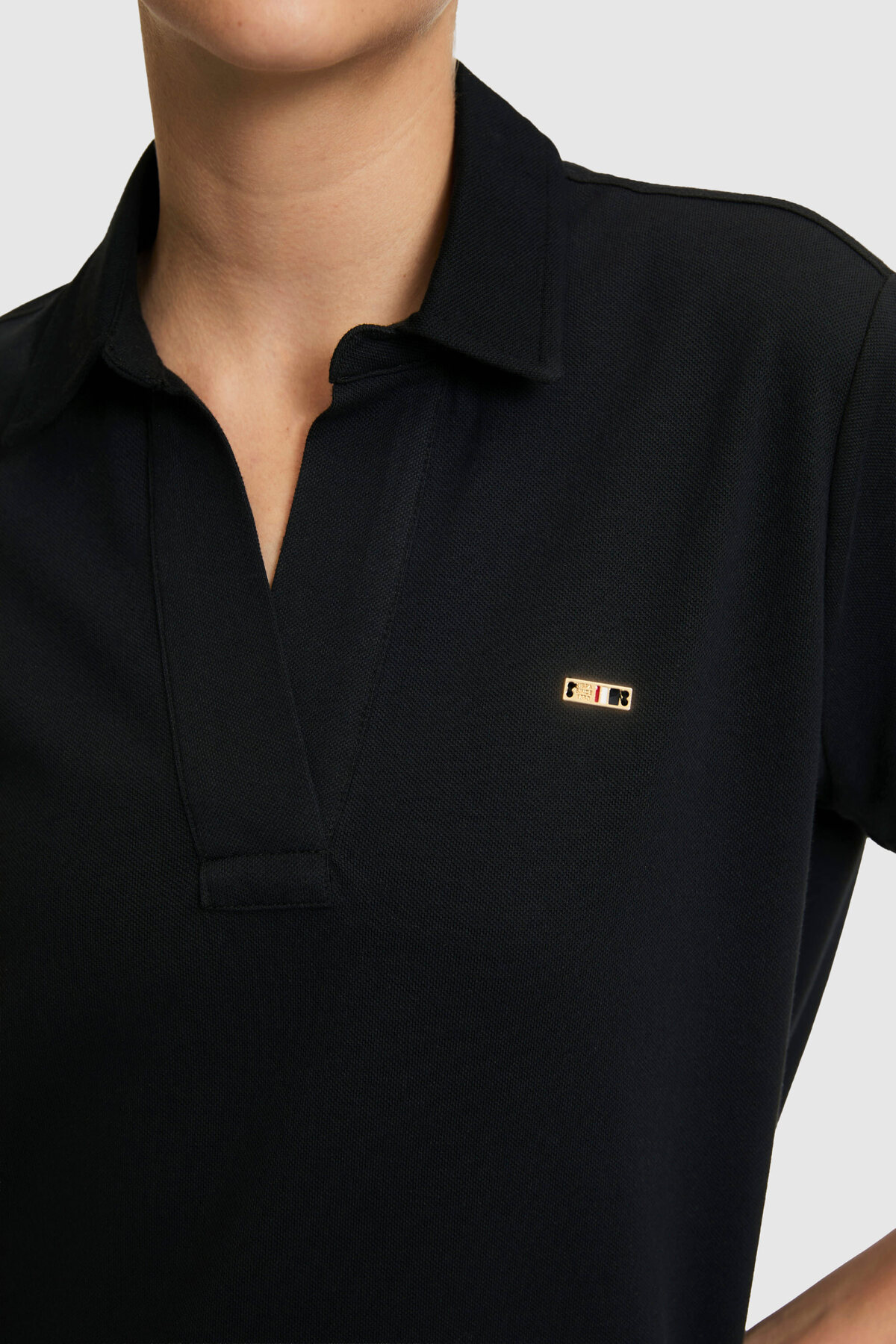 U.S. Polo Assn. Kadın Siyah Basic Tişört 50323447-VR046 görsel 6